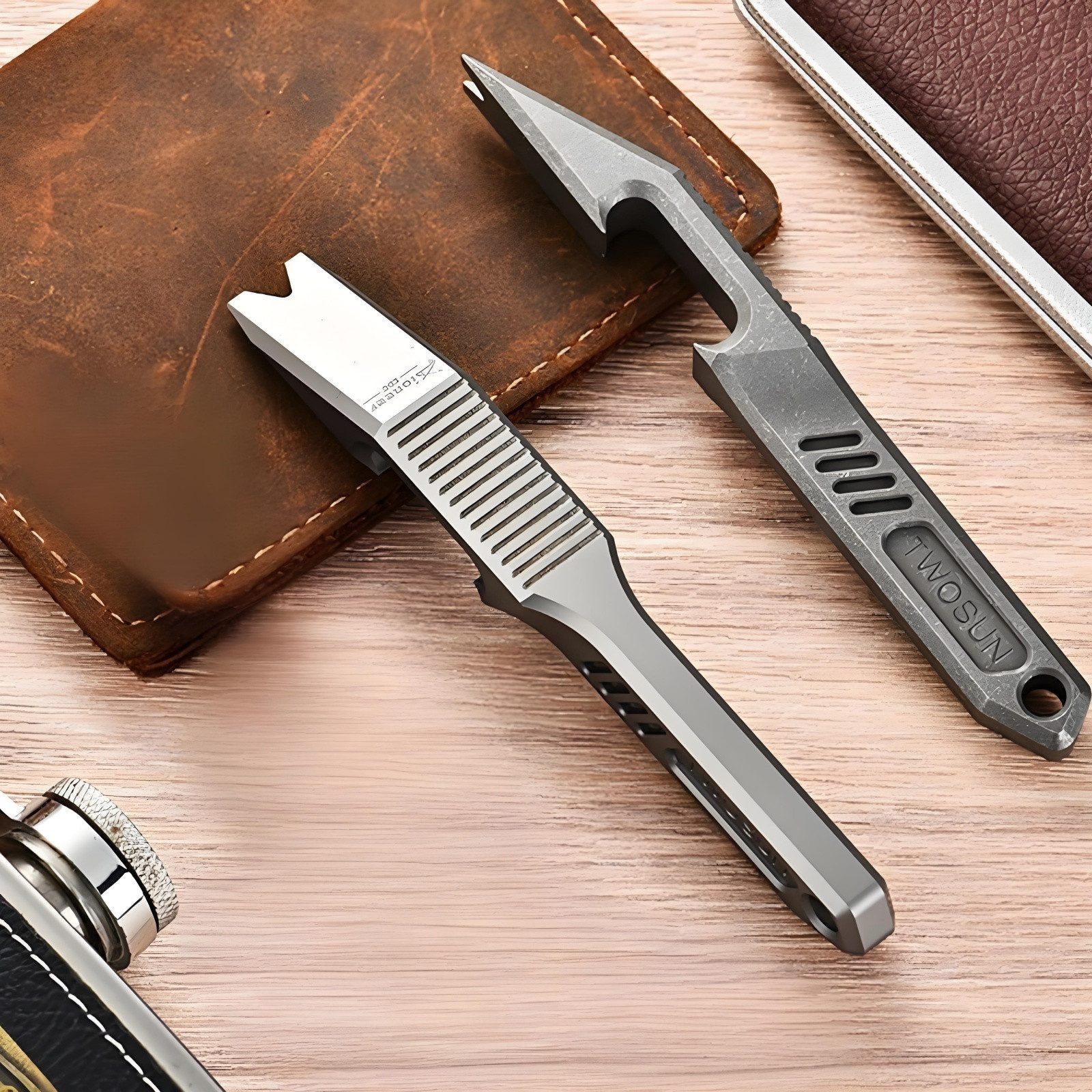 YOUUZ-SHOP Multitool Titan EDC Multitool Brechstange & Flaschenöffner Outdoor Tool