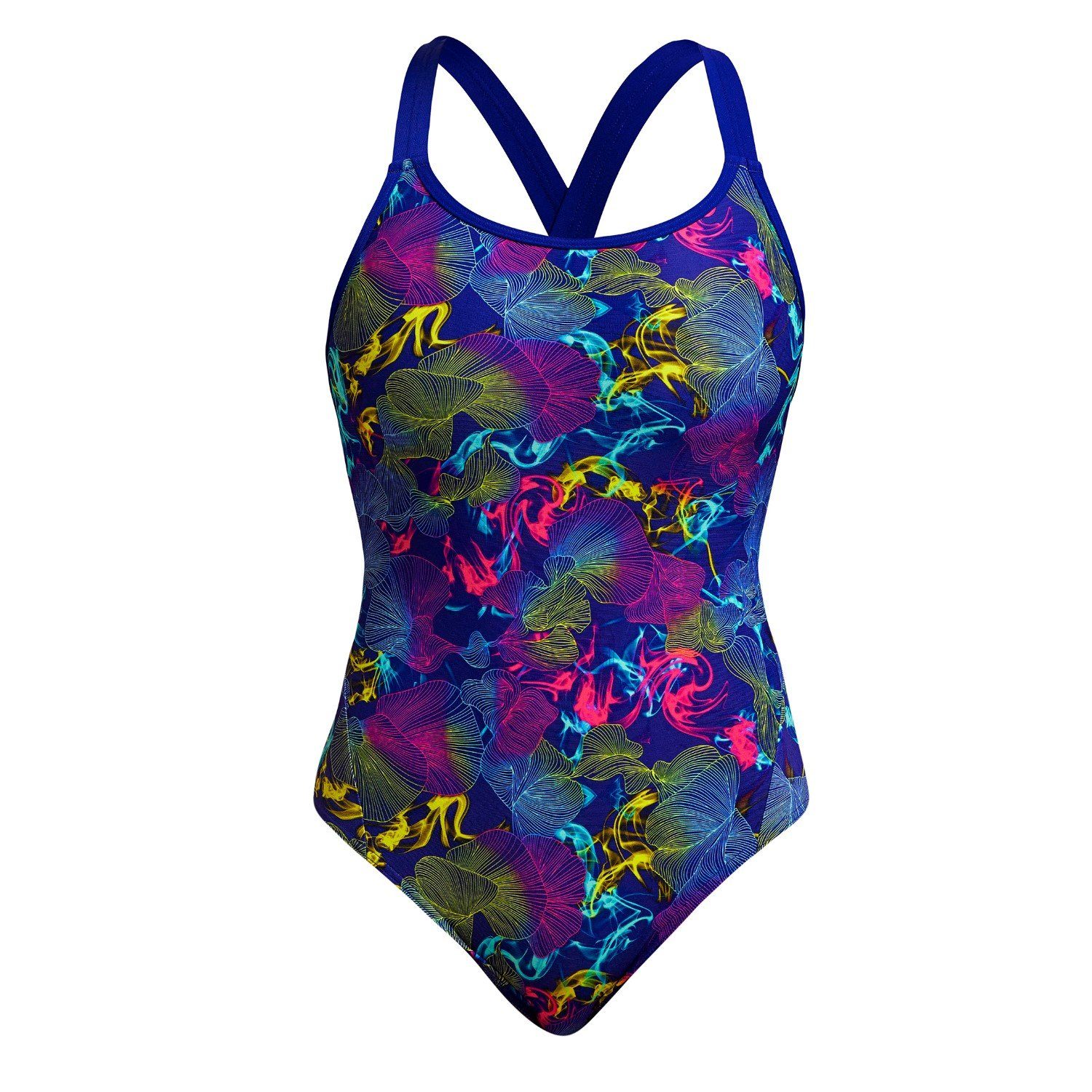 Funkita Badeanzug Oyster Saucy für breite Damen Träger schnelltrocknend