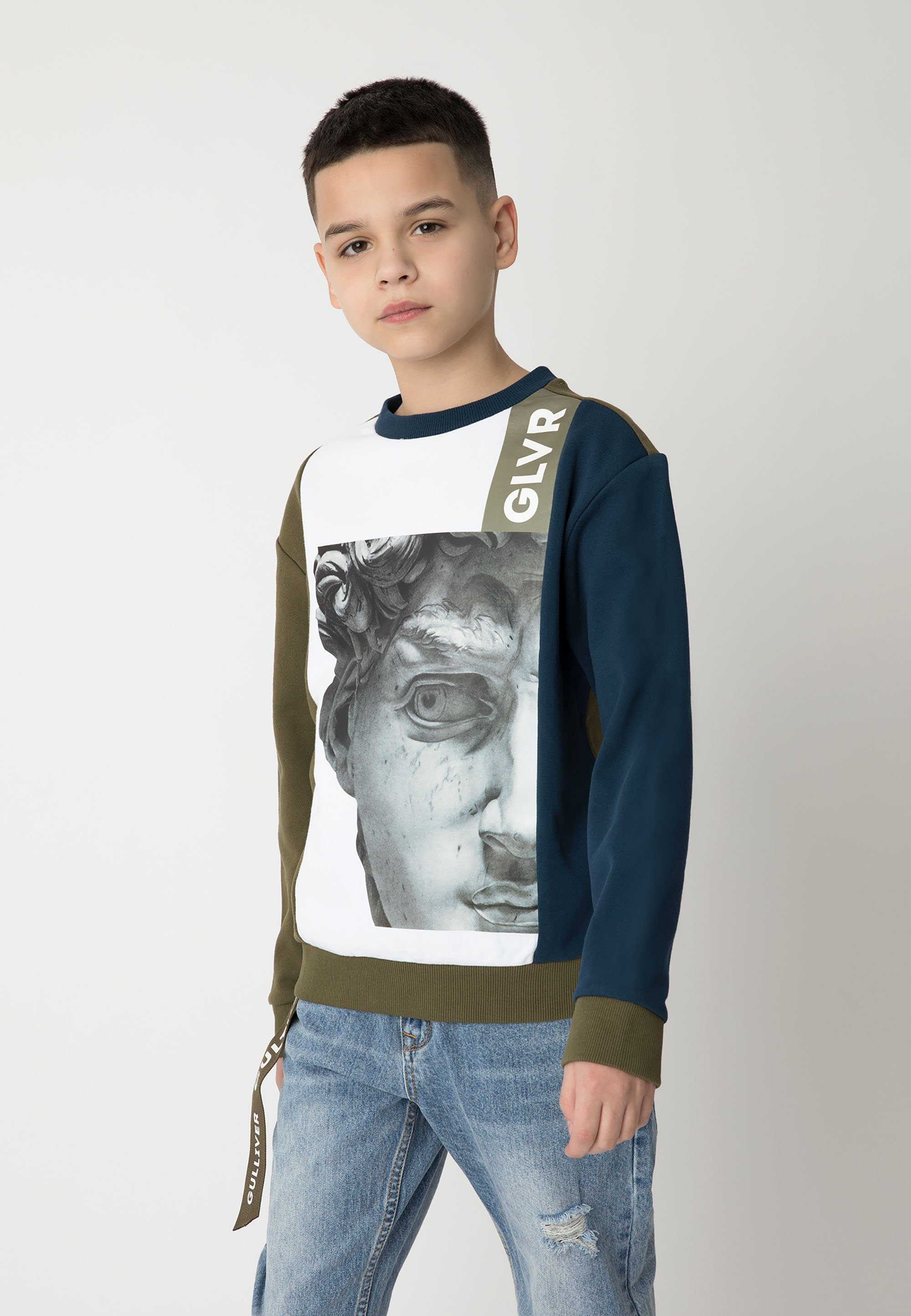 für von großem Fotodruck, Trendiges Jungen Gulliver Sweatshirt Gulliver Sweatshirt mit