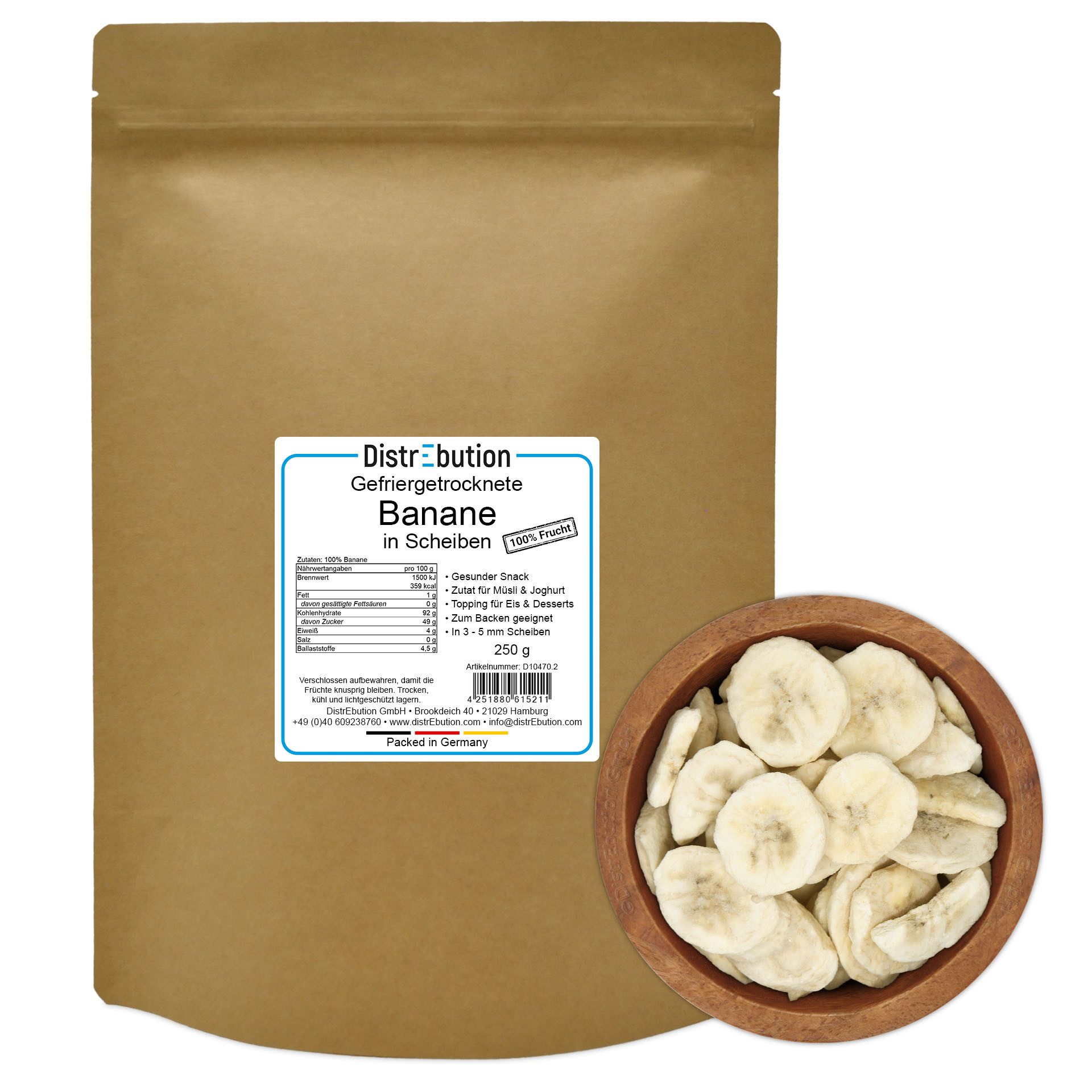 DistrEbution Trockenfrüchte Bananen