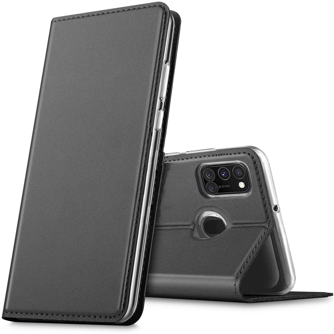 CoolGadget Handyhülle Magnet Case Handy Tasche für Samsung Galaxy A21s 6,5 Zoll, Hülle Klapphülle Ultra Slim Flip Cover für Samsung A21s Schutzhülle