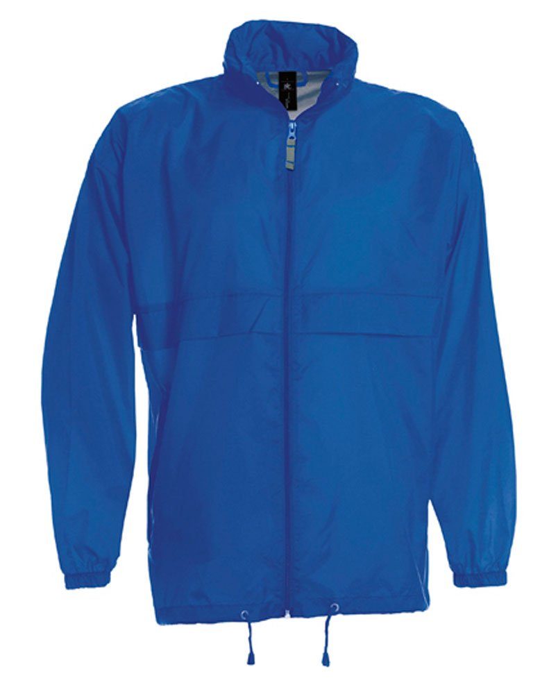 Goodman Design Regenjacke Windbreaker Damen und Herren Im Kragen integrierte Kapuze, Wasserabweisend