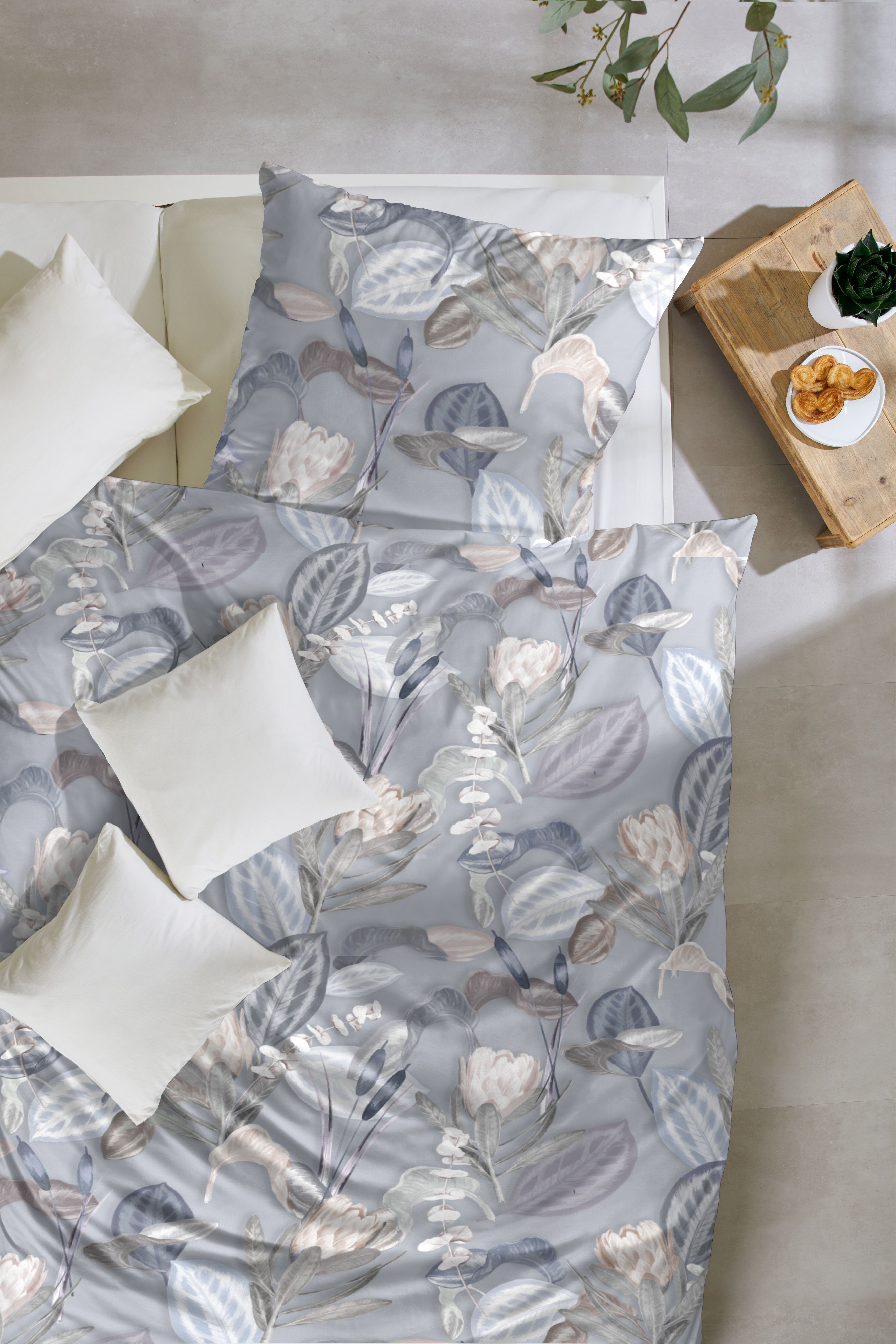 Primera Bettwäsche Satin Bettwäsche "Protea", Mako-Satin, günstig online kaufen