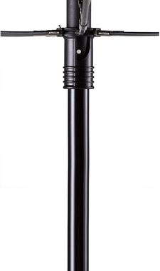 EuroSCHIRM® Taschenregenschirm teleScope handsfree, schwarz, handfrei tragbar