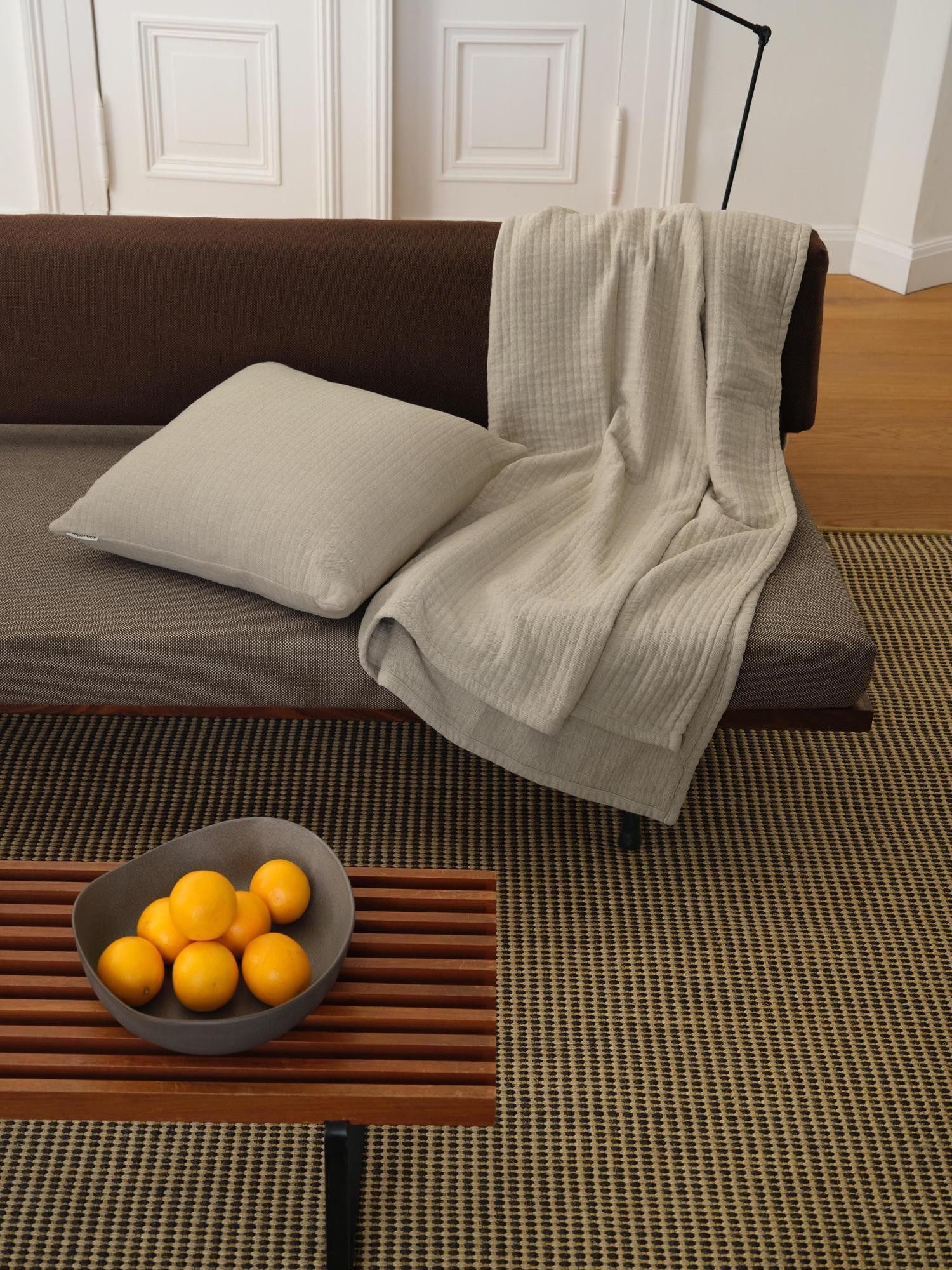 Plaid Viggo, Marc O'Polo Home, aus recyceltem Baumwoll-Mix mit Struktur