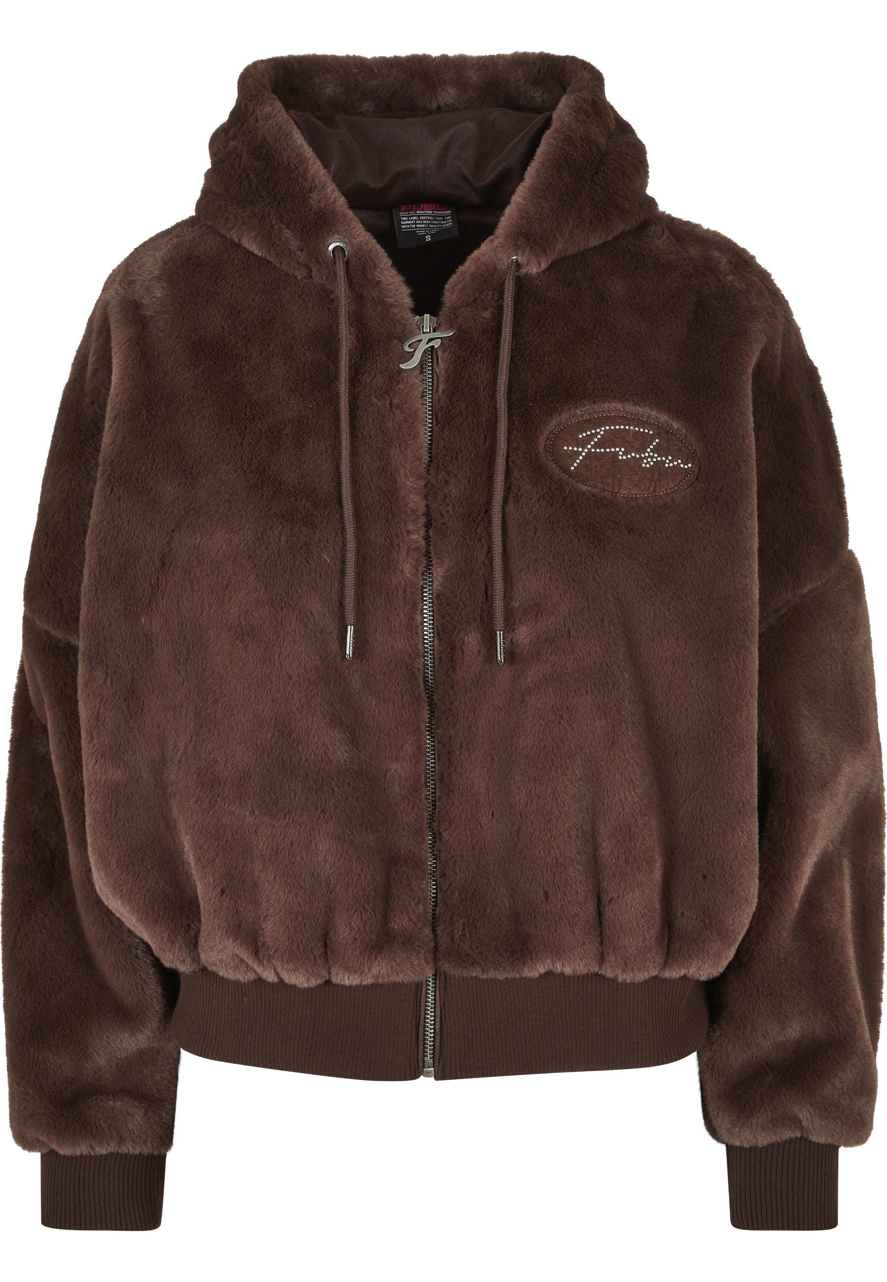 Fubu Collegejacke Fubu Damen FW224-022-1 Signature Rhinestone Fur Jacket br günstig online kaufen