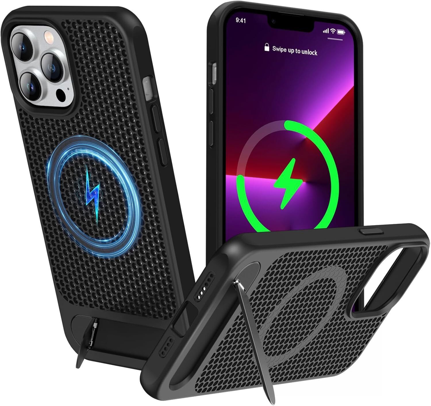 neue dawn Handyhülle Magnetische Handyhülle mit MagSafe Halterung für iPhone 16 Pro 16