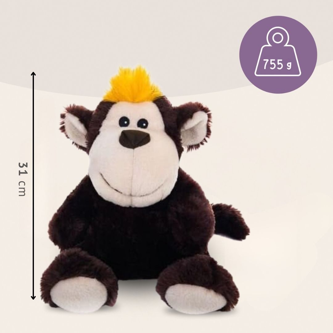 Habibi Plush Wärmekissen Habibi Plush Wärmetier Stofftier 1835 Schimpanse dunkelbraun
