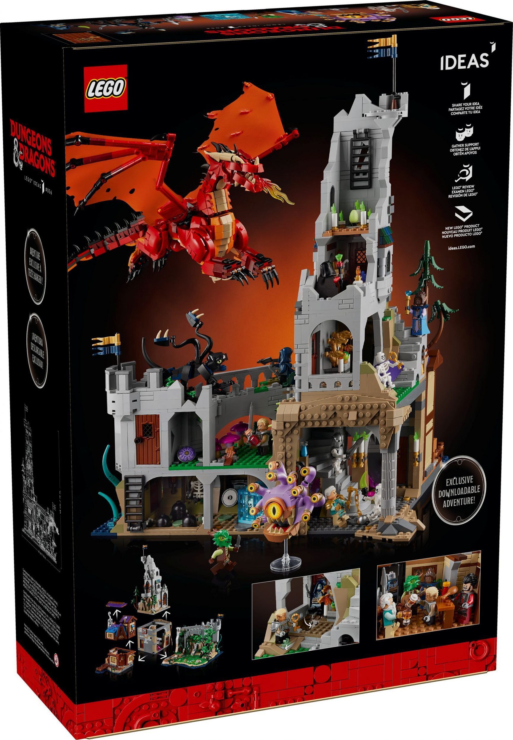 LEGO® Ideas - Dungeons & Dragons: Die Sage vom Roten Drachen (21348) Spielbausteine, (3745 St)