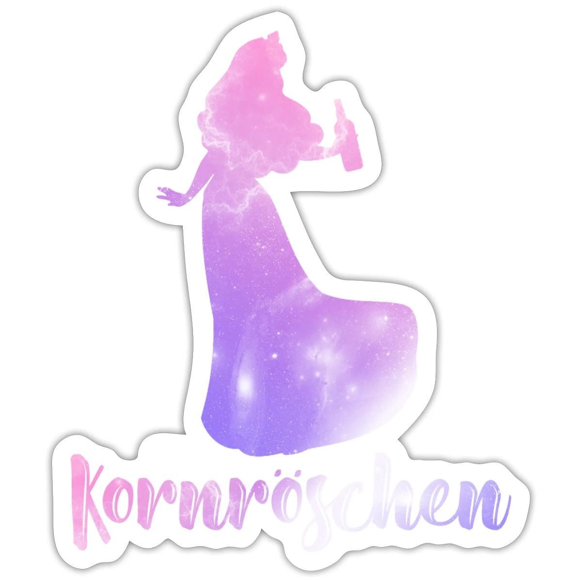 Spreadshirt Aufkleber JGA Frauen, Kornröschen Sticker Aufkleber