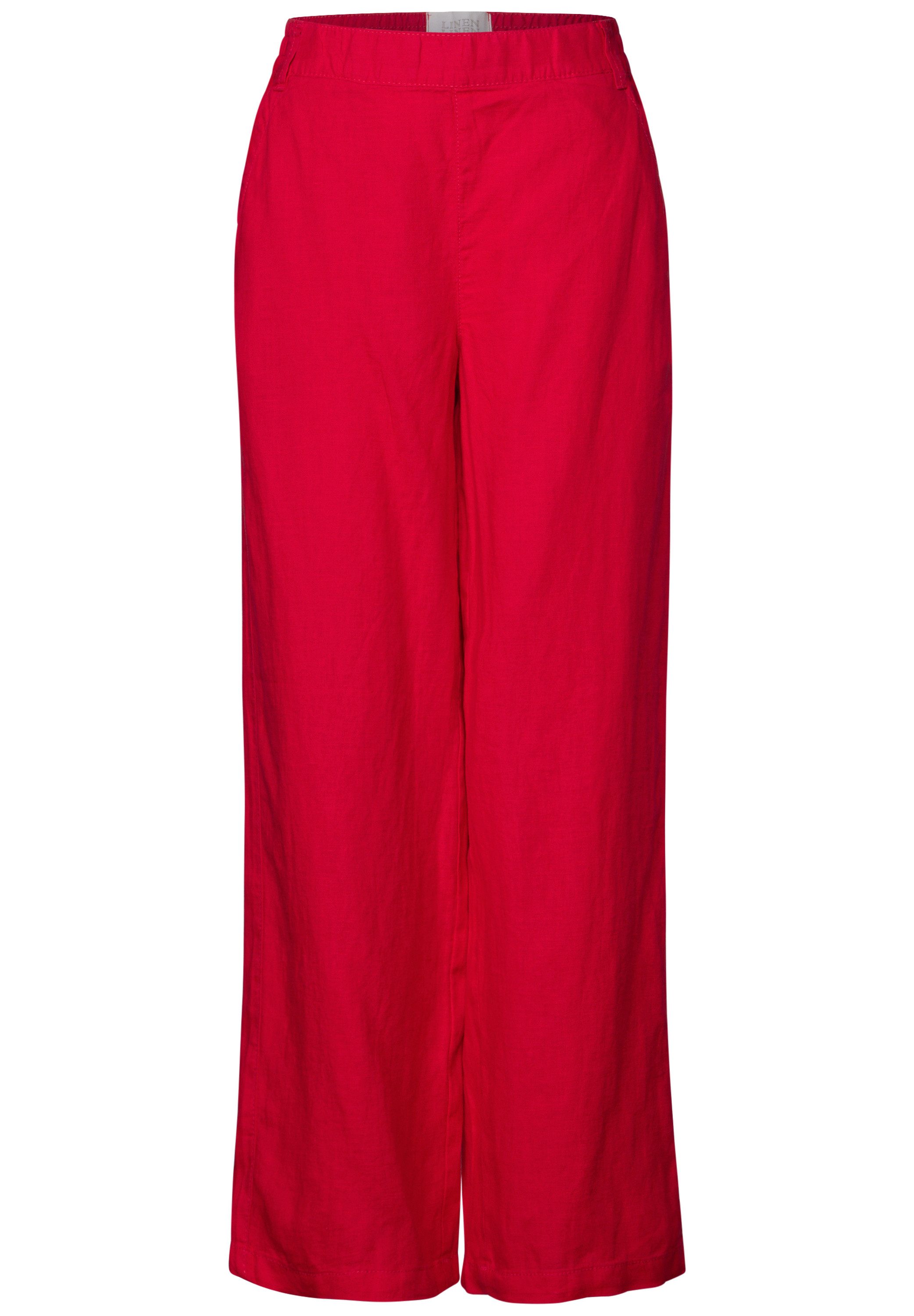 STREET ONE Schlupfhose Wide Leg Leinenhose