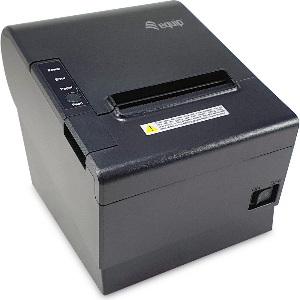 Equip 351003 - Thermodrucker - 80mm - USB Ethernet Seriell - schwarz Bondrucker