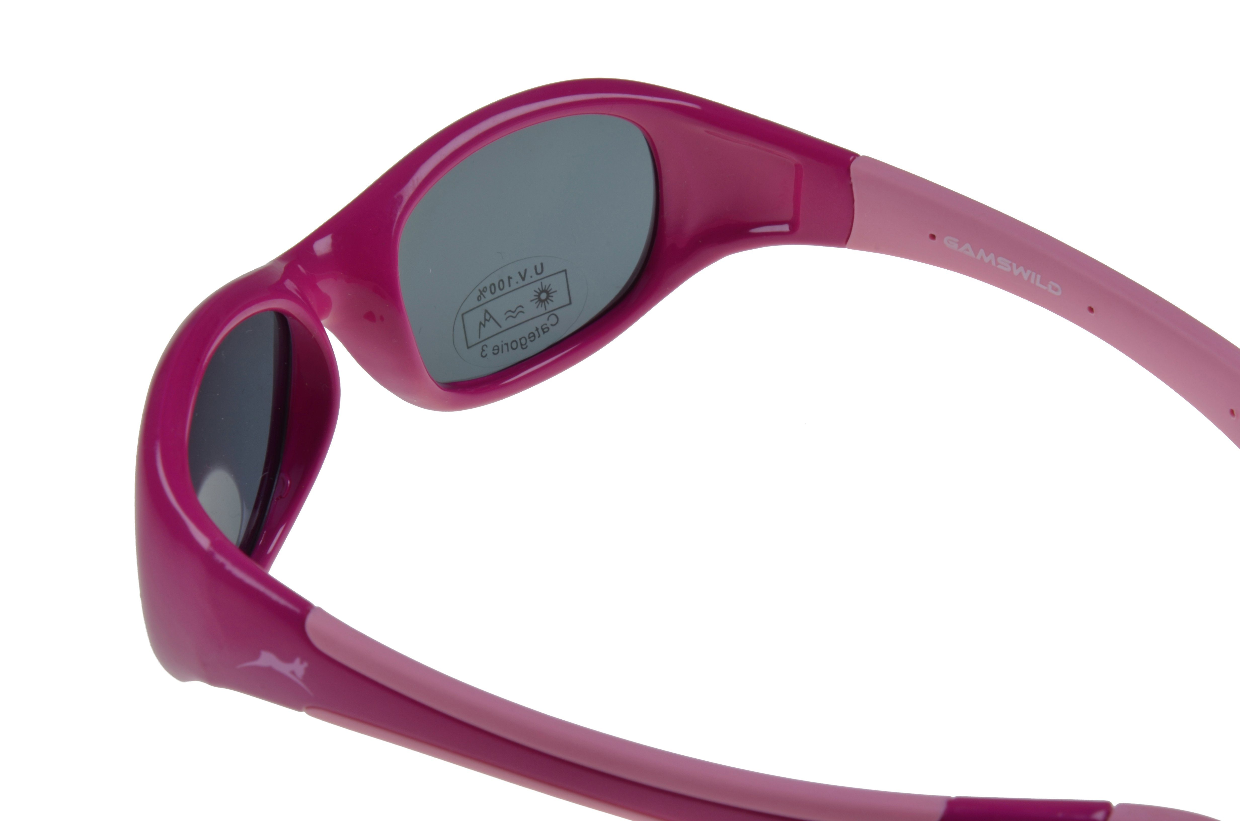 incl. kids Kleinkindbrille rot-orange GAMSKIDS Jahre WK5618 Gamswild Mädchen Sonnenbrille Jungen Unisex, Kinderbrille pink-rosa Brillenband 2-5 grün, rosa,