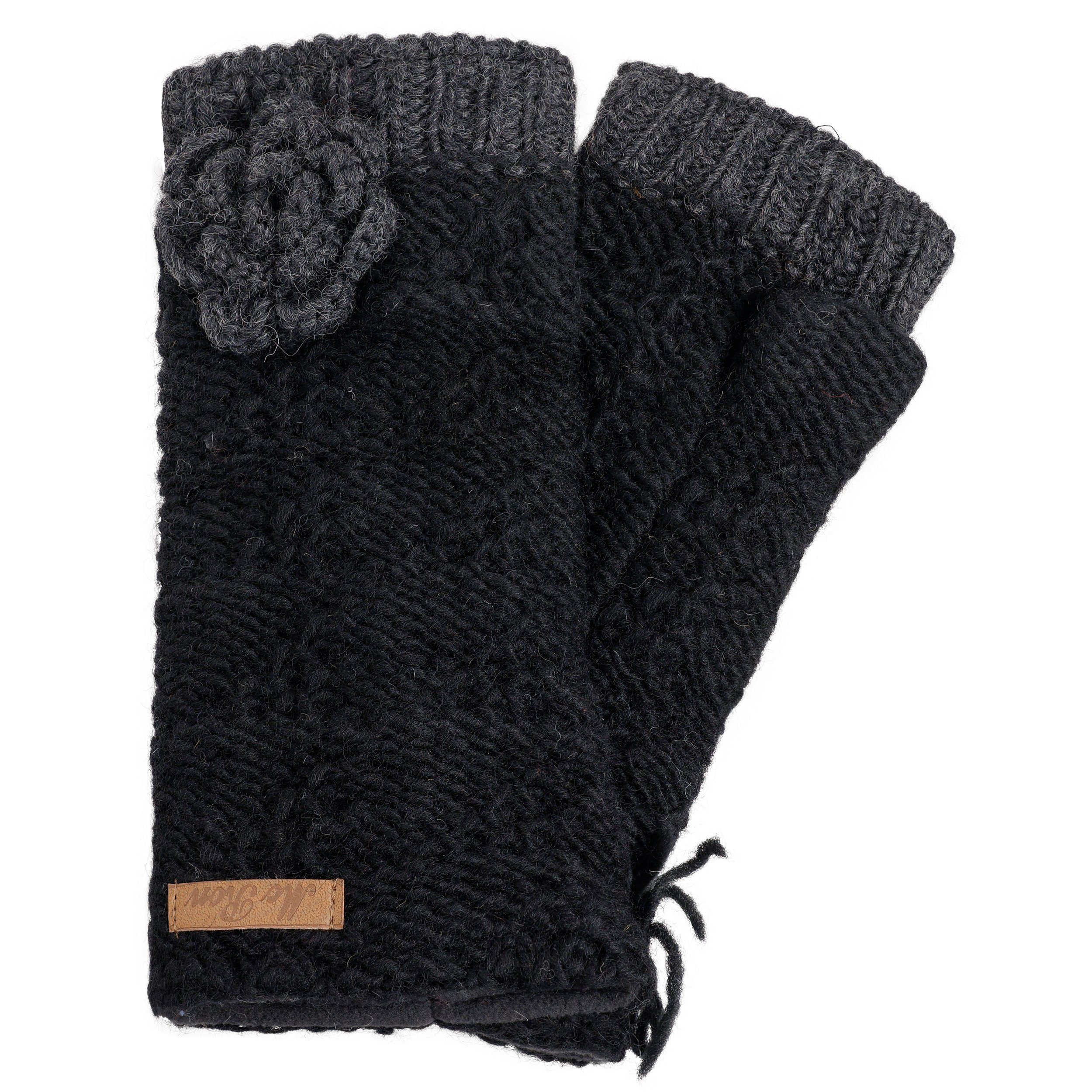 McRon Armstulpen Pulswärmer Modell Lana gefüttert mit Fleece, hoher Schurwo günstig online kaufen