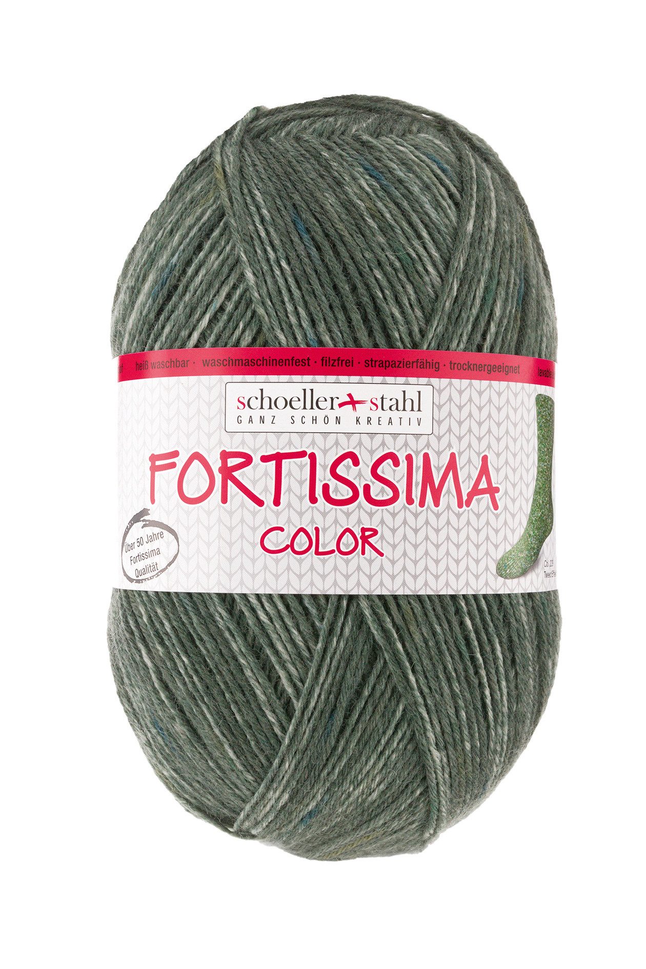 Schoeller + Stahl Fortissima 4-fach Tweed Effekt Häkelwolle, 420 m, robust, stilvoll, vielseitig