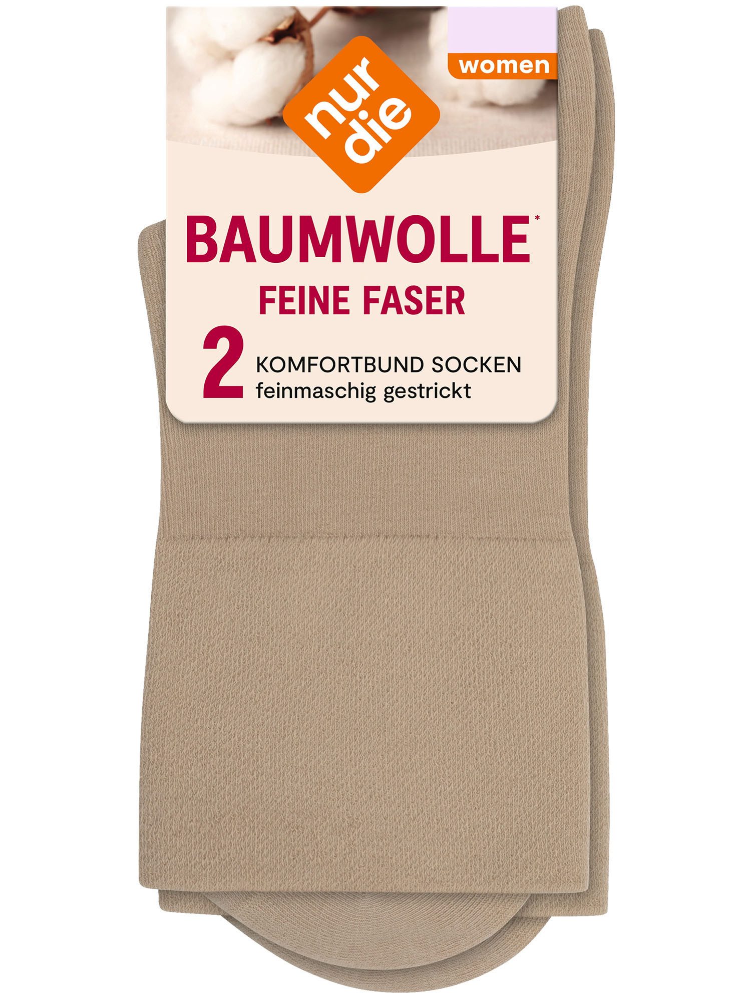 Basicsocken Feine Baumwolle Komfort