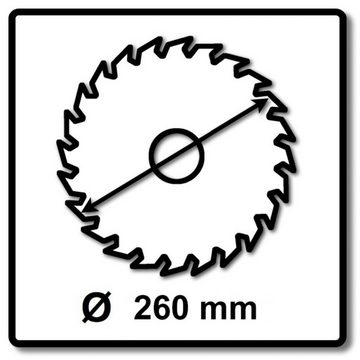 Makita Kreissägeblatt MAKBLADE PLUS Kreissägeblatt für Holz 260 x 30 x 2,8 mm 48 Zähne (B-