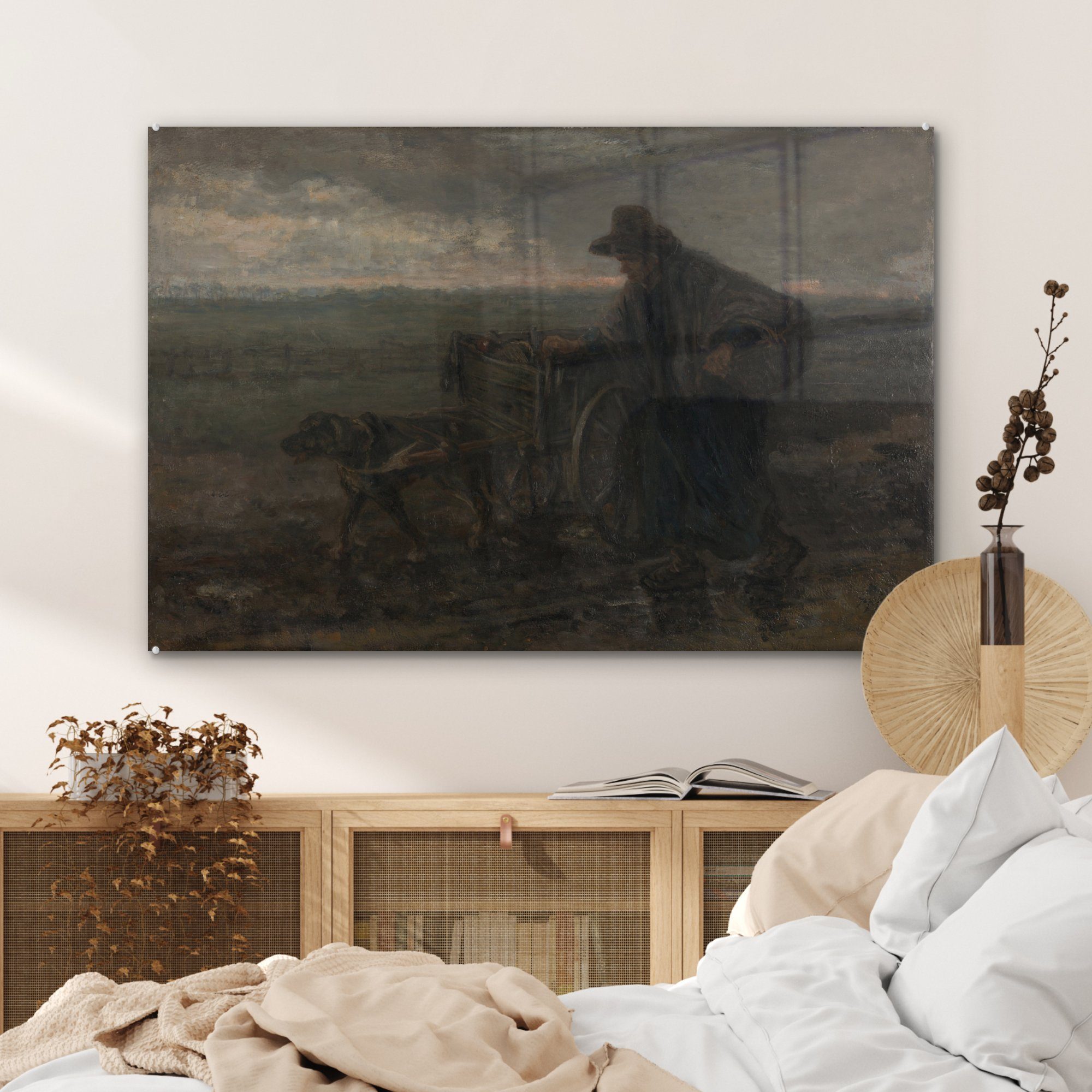 Schlafzimmer Wohnzimmer St), & von MuchoWow Gemälde Acrylglasbilder (1 und Straßen Felder Acrylglasbild Jozef - Israëls,