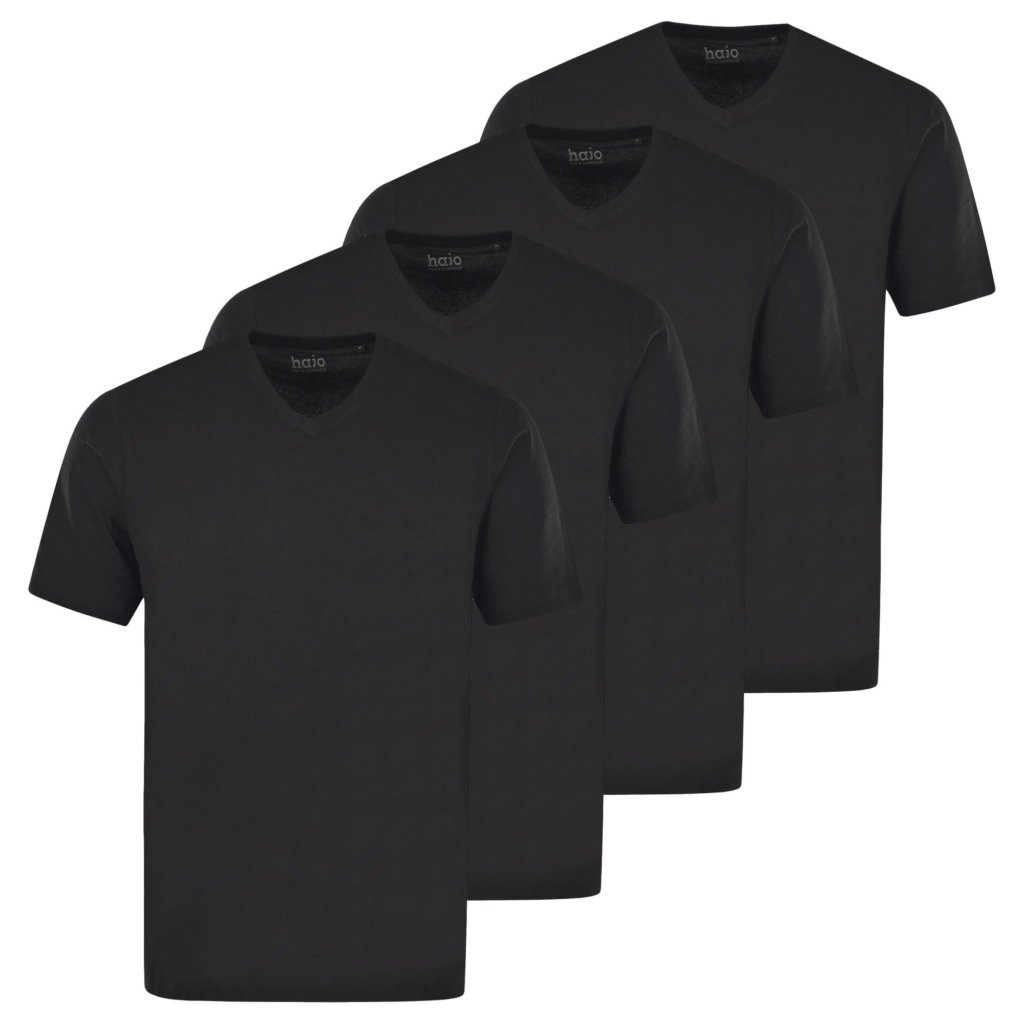 Hajo T-Shirt Herren T-Shirt 4er Pack Baumwolle (Packung, 4er Pack)