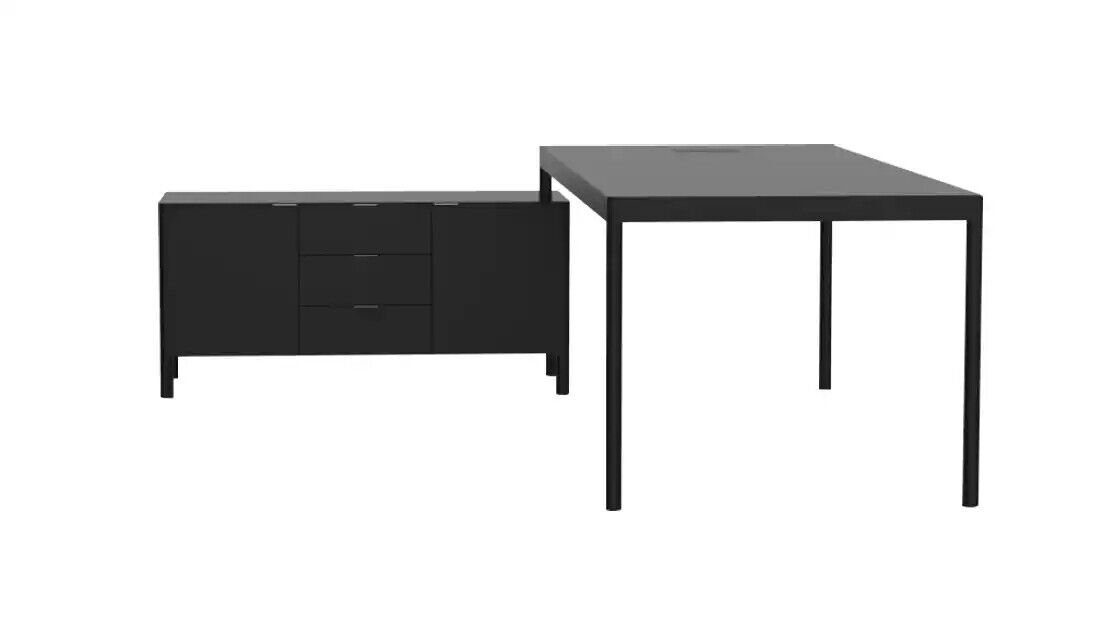 1x Tische Made JVmoebel Schreibtisch), in Büro Designer Eckschreibtisch Schreib Arbeits Klasse nur Tisch Europa (1-St., Eckschreibtisch