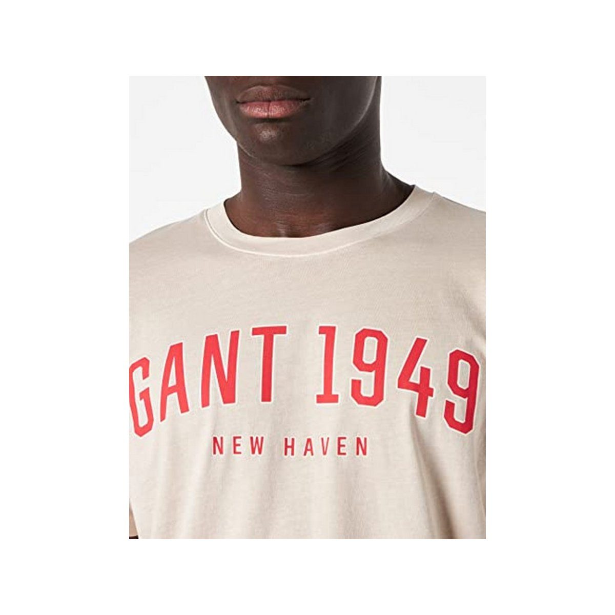 Putty fit T-Shirt (1-tlg) uni Gant regular