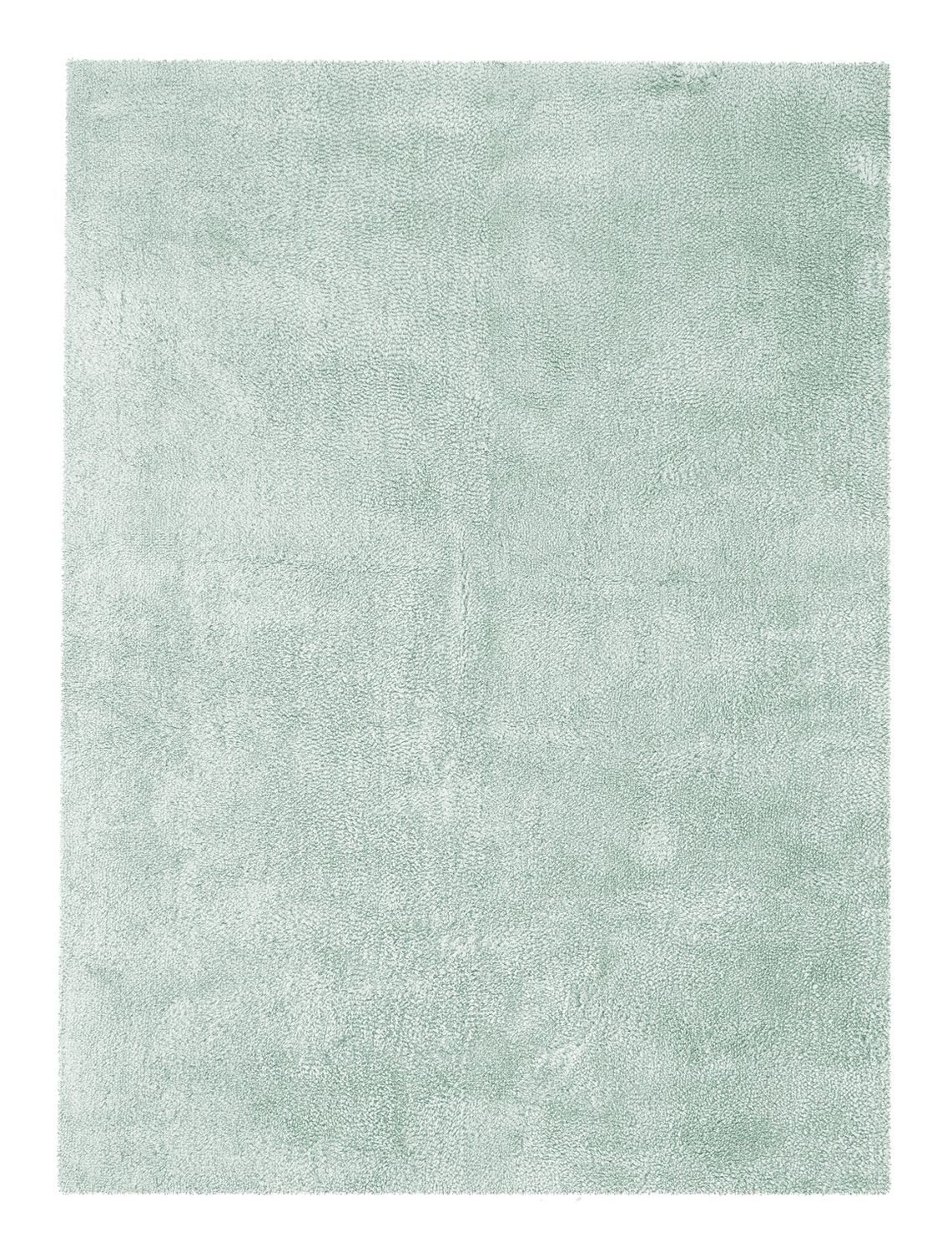 Teppich Boss Hochflor-Teppich Hochflor Teppich Bianca 110 - Pastellblau, rechteckig, Höhe: 40 mm