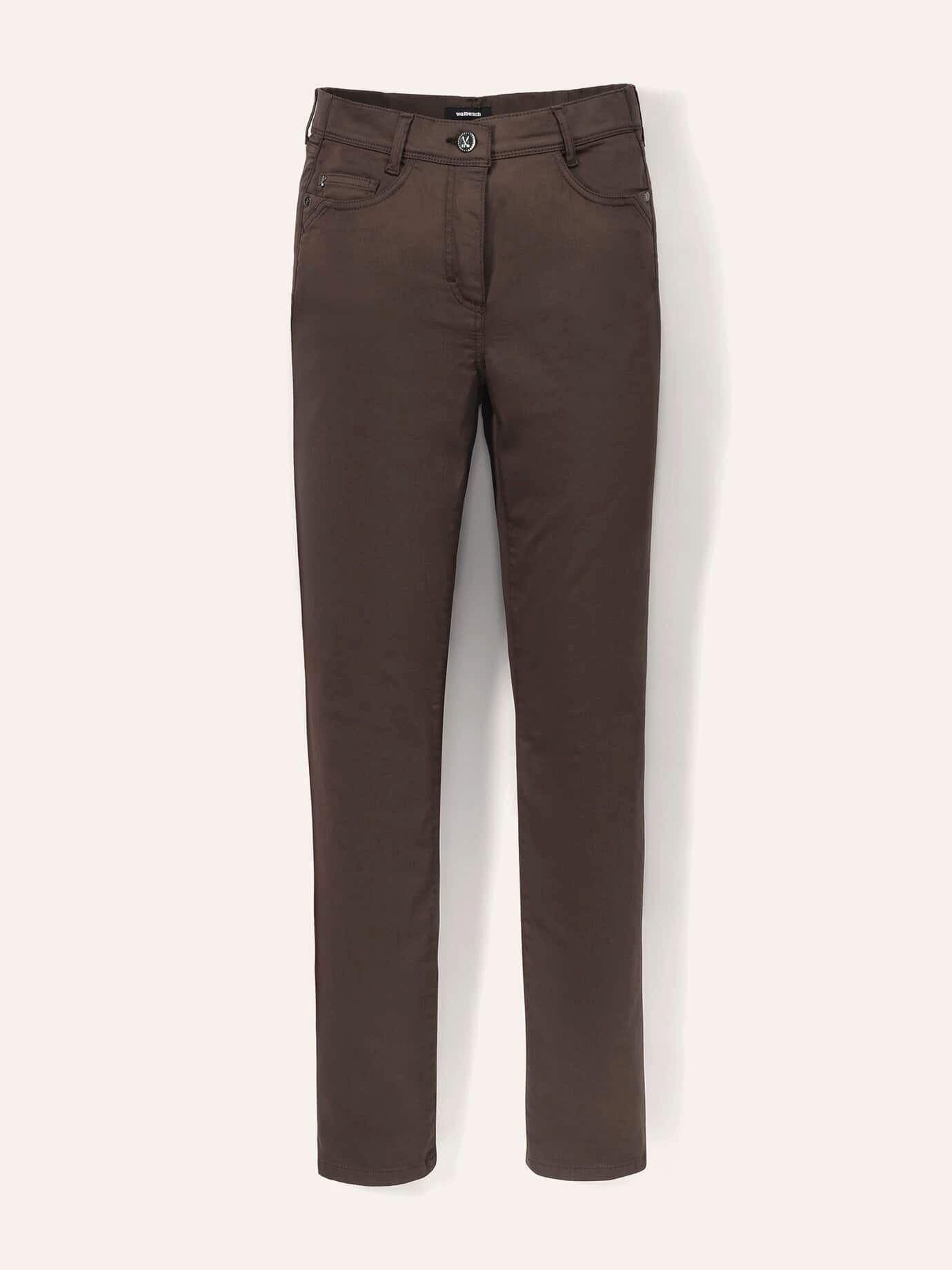 Walbusch Stretch-Jeans Damen Yoga-Jeans Ultrastretch Stretch-Jeans Comfort-Bund Regular fit Bis zu 50% Dehnanteil, Five-Pocket, bügelfrei & pflegeleicht