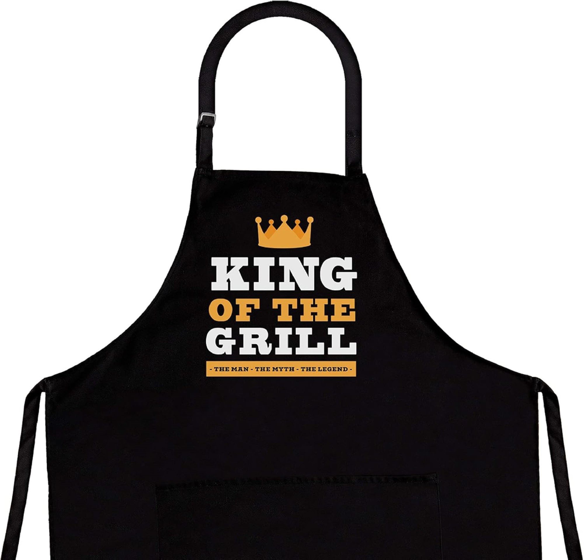 nomsum Kochschürze für Männer "King of the Grill" aus Baumwollmischung in S günstig online kaufen