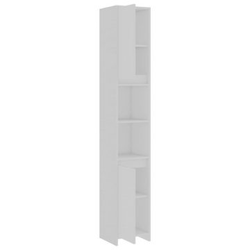 vidaXL Badezimmer-Set Badezimmerschrank Weiß 30x30x183,5 cm Spanplatte