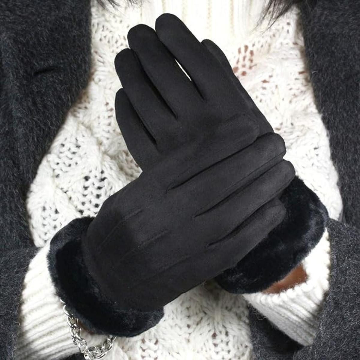 Bextsrack Fleecehandschuhe Winterhandschuhe Damen,Handschuhe Warm mit Thermofleece Gefüttert