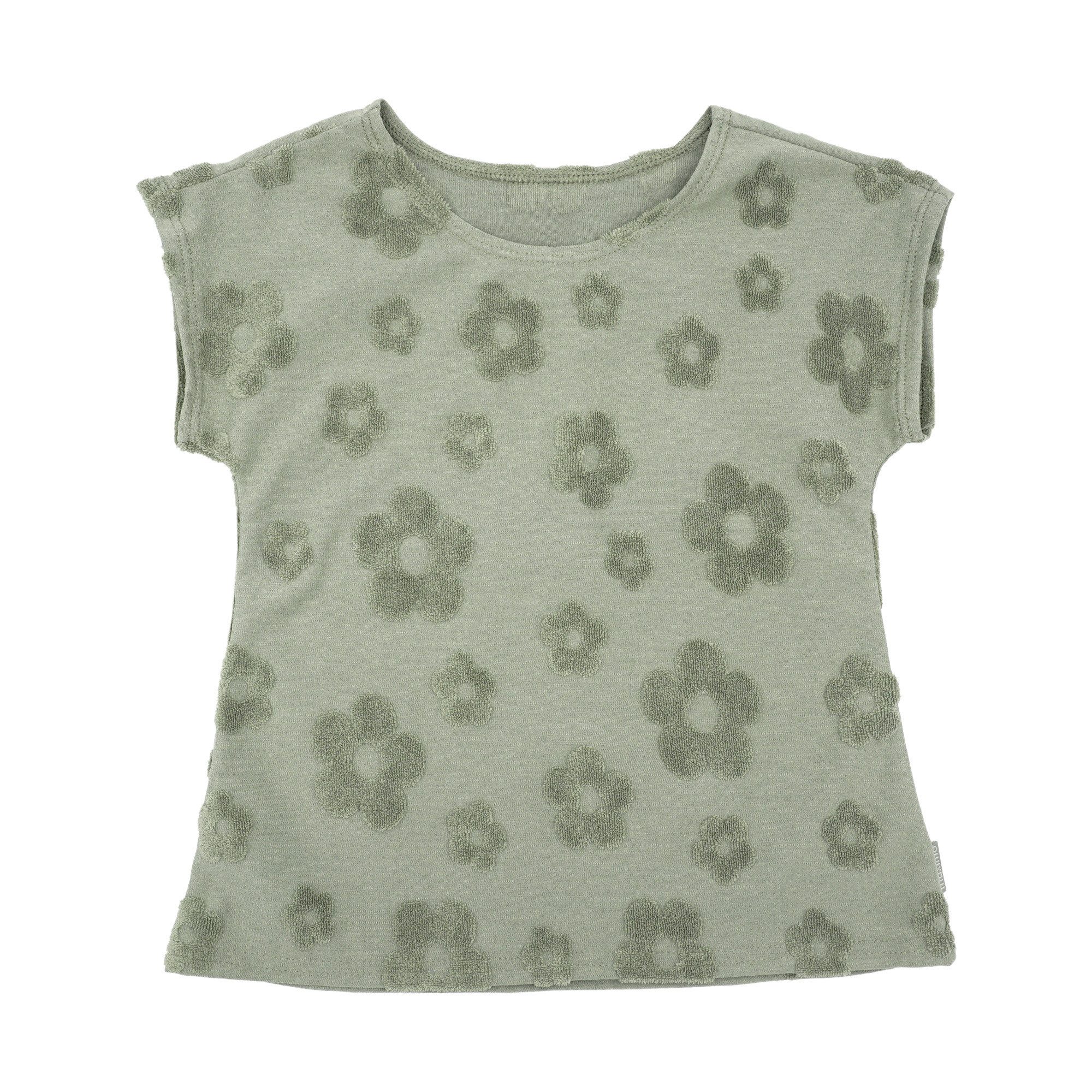 MAXIMO T-Shirt MINI GIRL-Shirt, Jersey Frotteeblumen (1-tlg)
