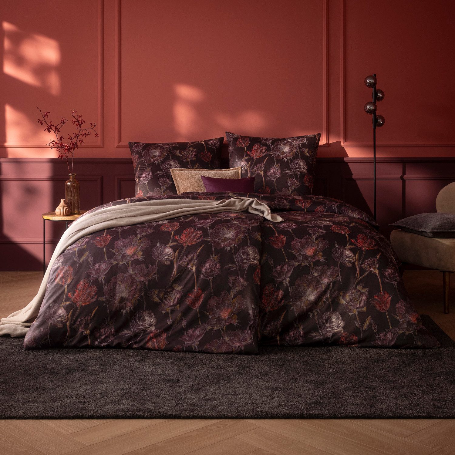 Estella Bettwäsche Estella Interlock Jersey Bettwäsche Zoe 6503-405 Vino Bl günstig online kaufen