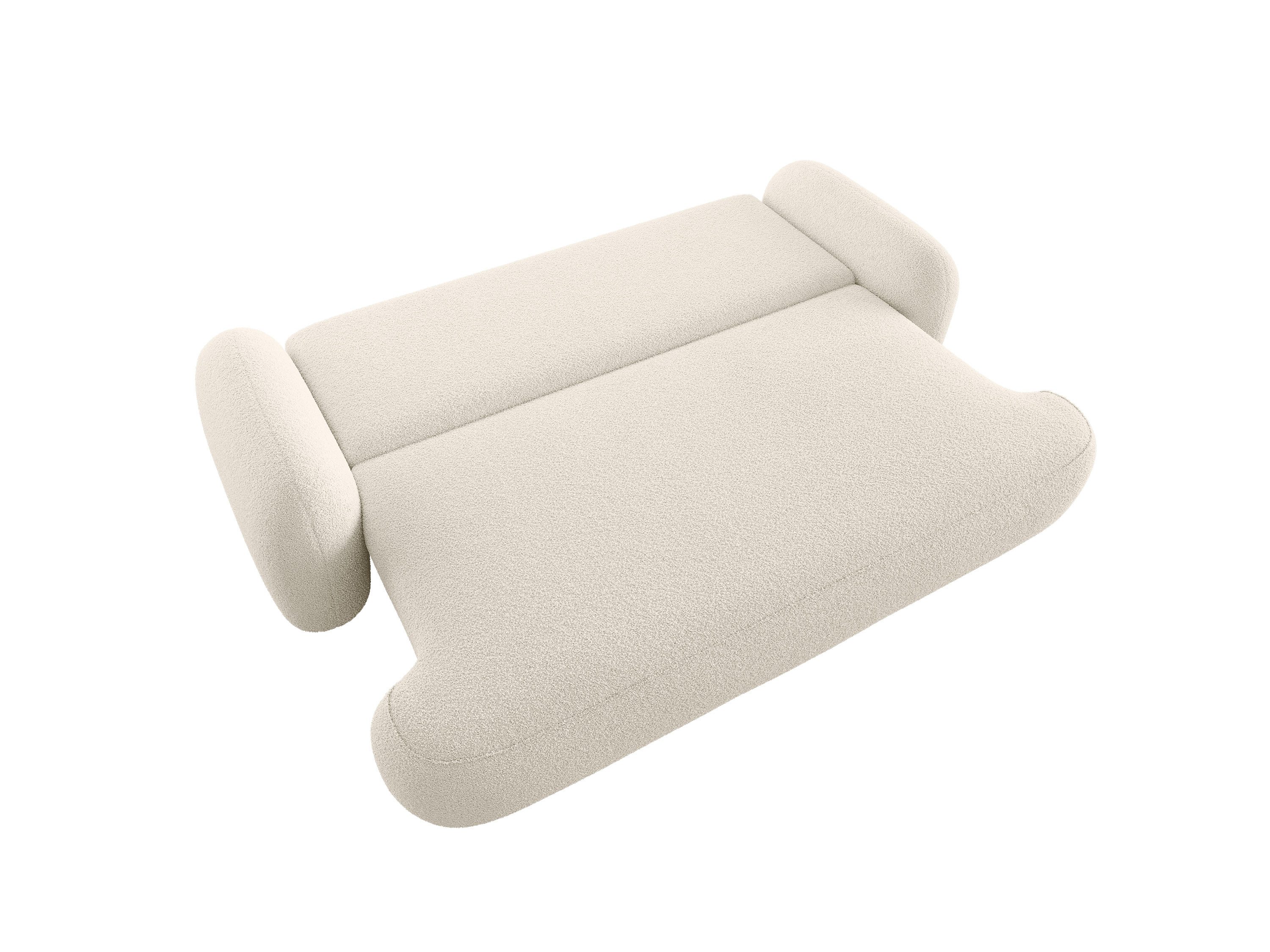 M-Punkt24 Sofa Sofa - Set VERONA 3-2-1 mit Bettfunktion BUBBLE SOFA, Set, Creme, mit Bettfunktion, BOUCLE, Edel, Luxus, Glamour, Hohe Qualität, Made in Europe,  – Bild 4 von 5