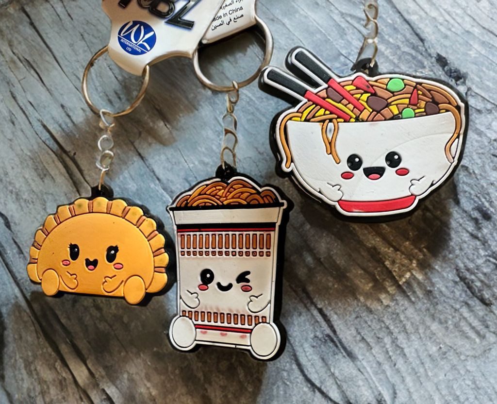 Whitehouse Leisure International Ltd Schlüsselanhänger Schlüsselanhänger Kinder Mini Anhänger keychain Kaffee, Schlüsselanhänger Food Essen Lebensmittel Geschenk Hund Frau Herren