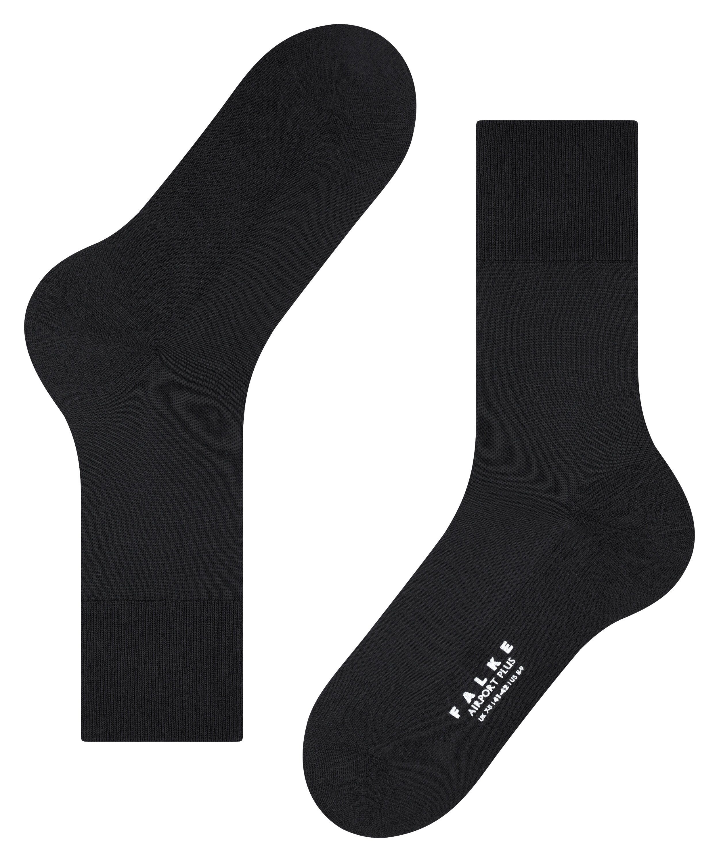 black (1-Paar) Socken Plus (3000) Airport FALKE