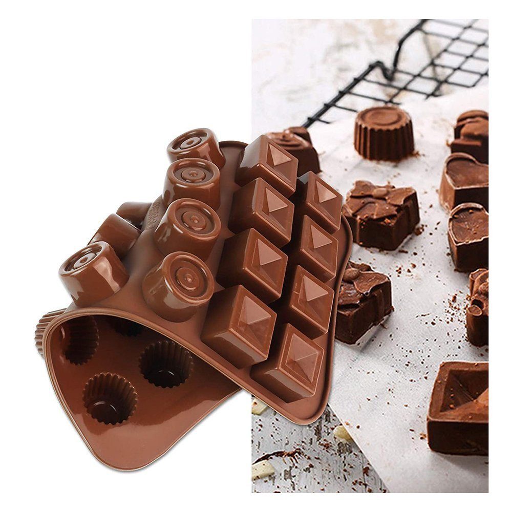 TUABUR Schokoladenform 2-teilige Silikon hohle Schokolade Form, (2-tlg) Schokolade Form