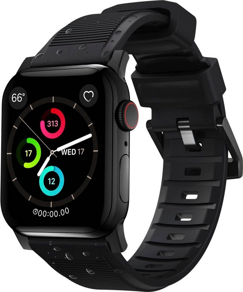 Nomad Smartwatch-Armband Strap Rugged Connector 42/44/45/49mm,  Maßgefertigte Ösen und Schnallen aus rostfreiem Stahl