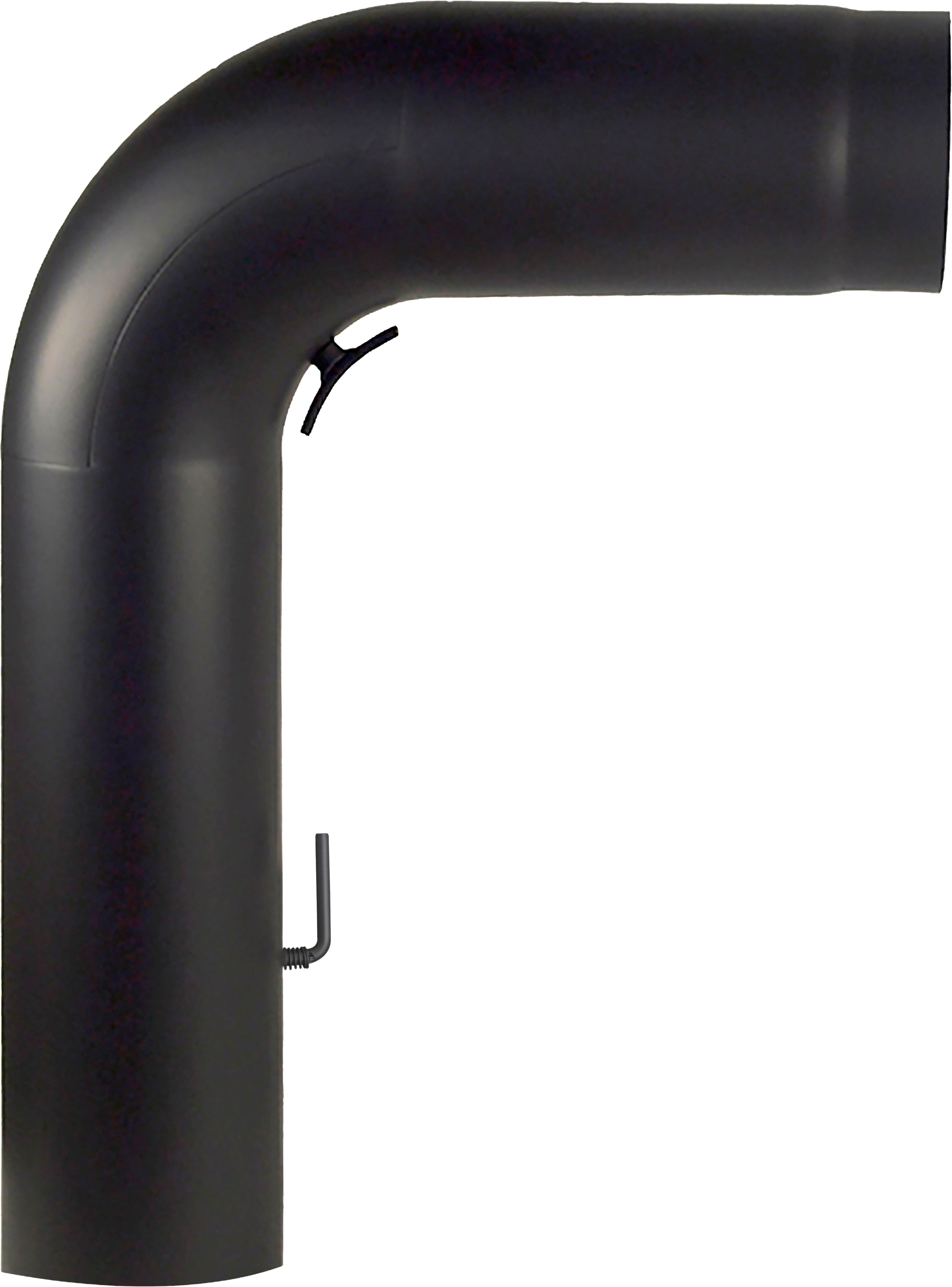 Hanseatic Ofenrohr Rauchrohranschlußset, GEZOGEN, schwarz, (3-tlg), 90 ° – Bild 3 von 5