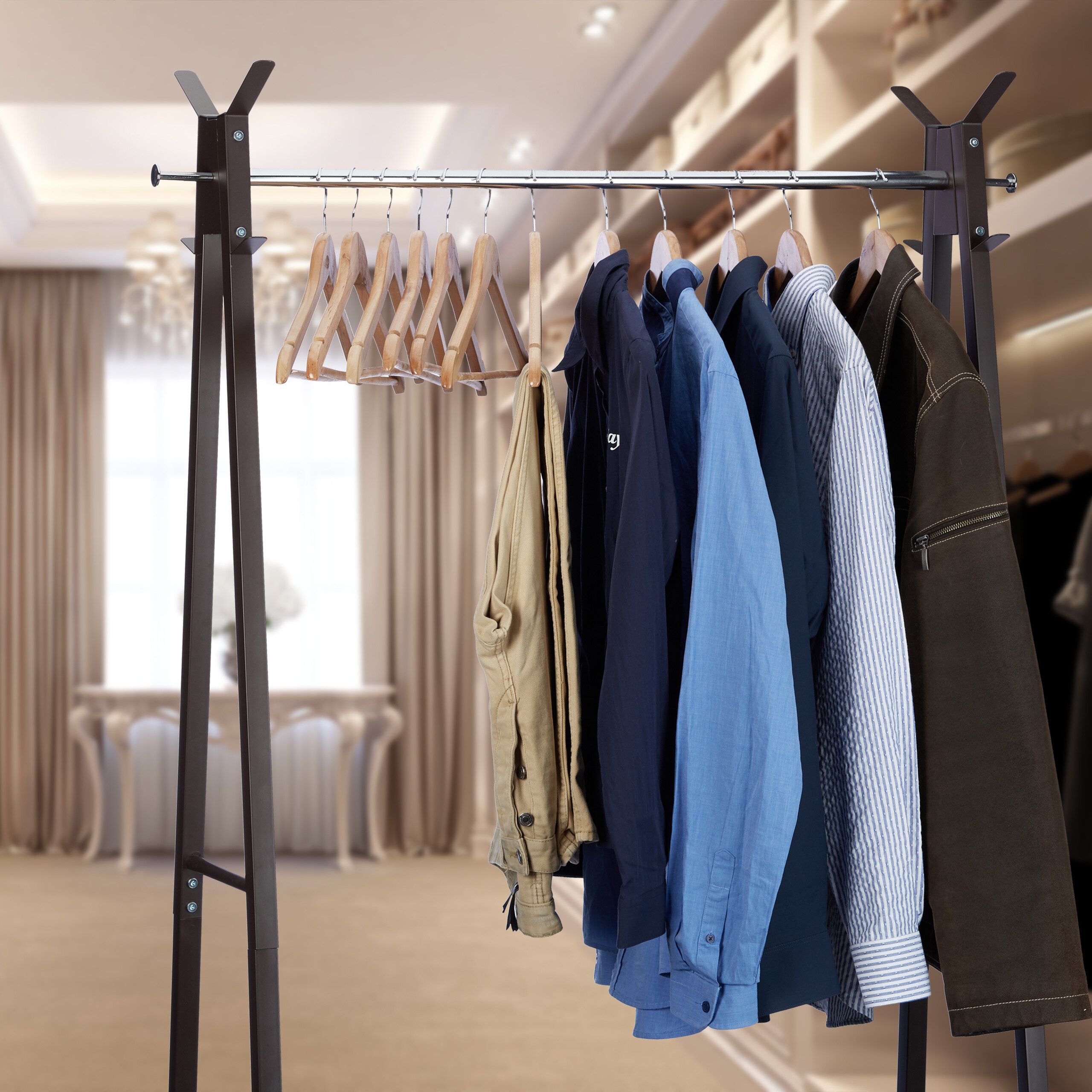 relaxdays Kleiderbügel Holz Kleiderbügel im 40er günstig online kaufen