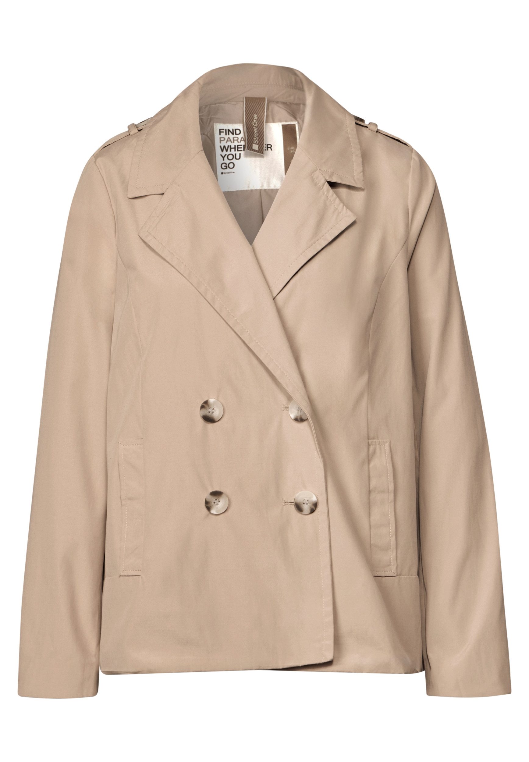 STREET ONE Kurzjacke Light Doublebreasted Trench günstig online kaufen