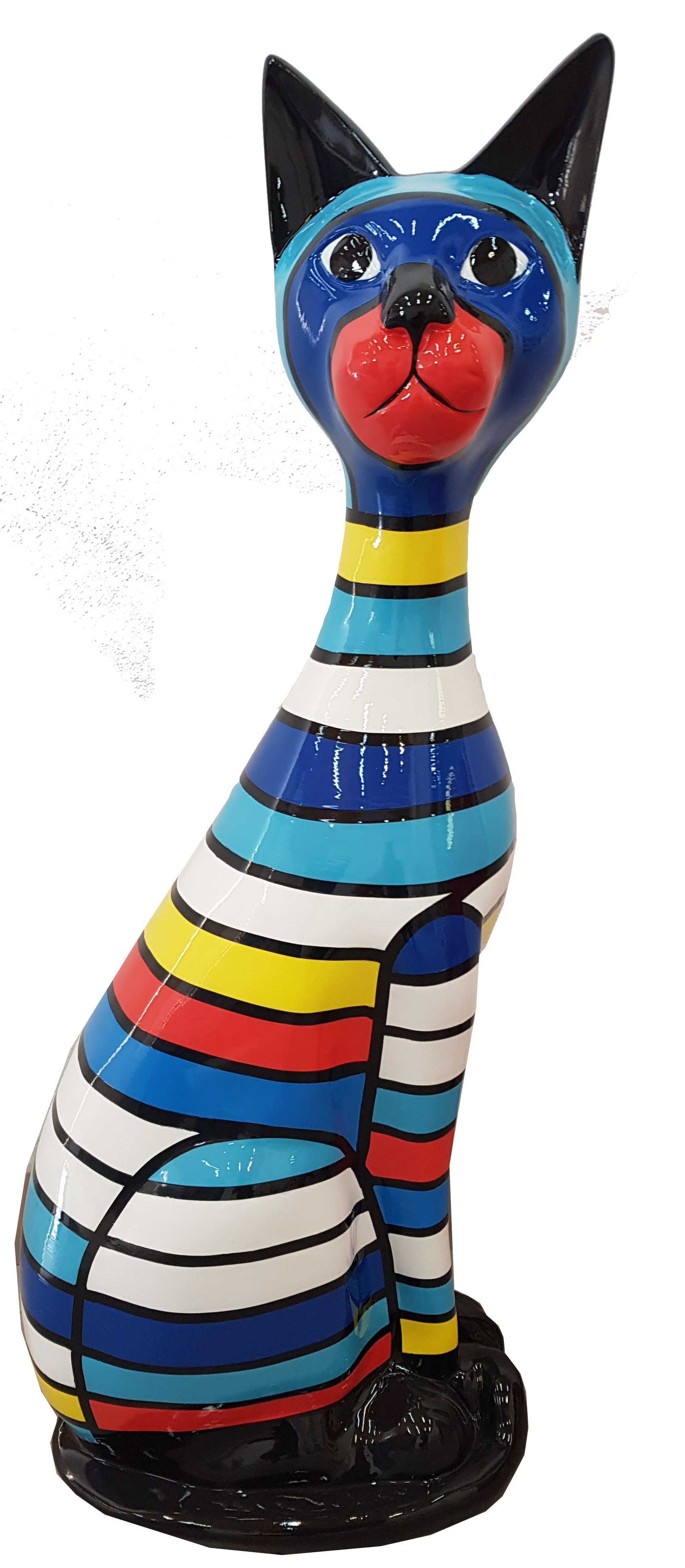 Xlmoebel Dekofigur Abstrakte Deko Figur Statue Skulptur Kater 98 cm A746, Made in Europa