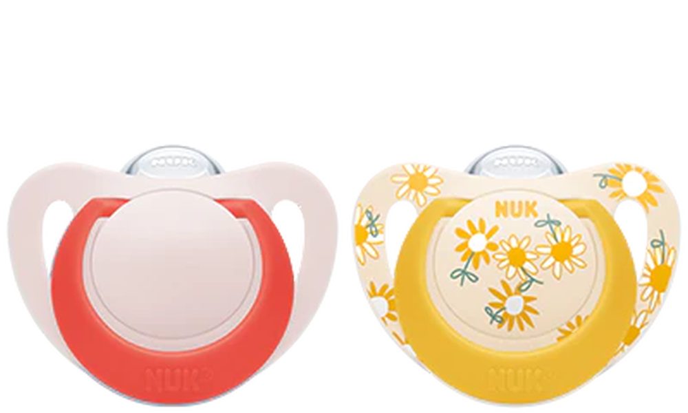 NUK Schnuller NUK Beruhigungssauger Star Silikon Größe 3