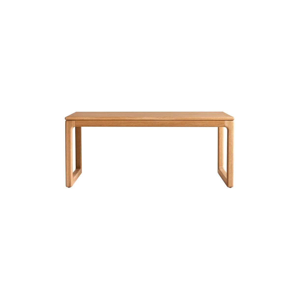 Tikamoon Couchtisch Couchtisch Arto aus massivem Eiche 100 x 56 cm