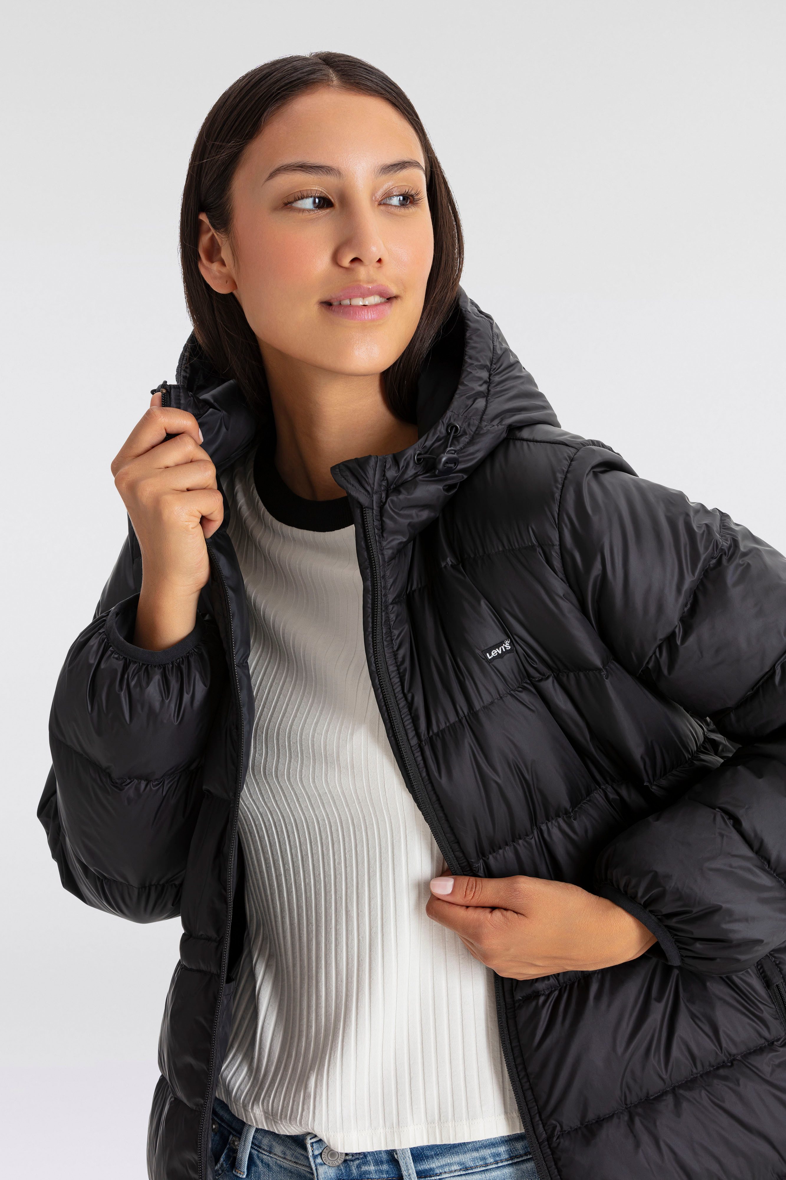 Levi's® Steppjacke POLLY MIDI PUFFER Winterjacke mit praktischen Taschen