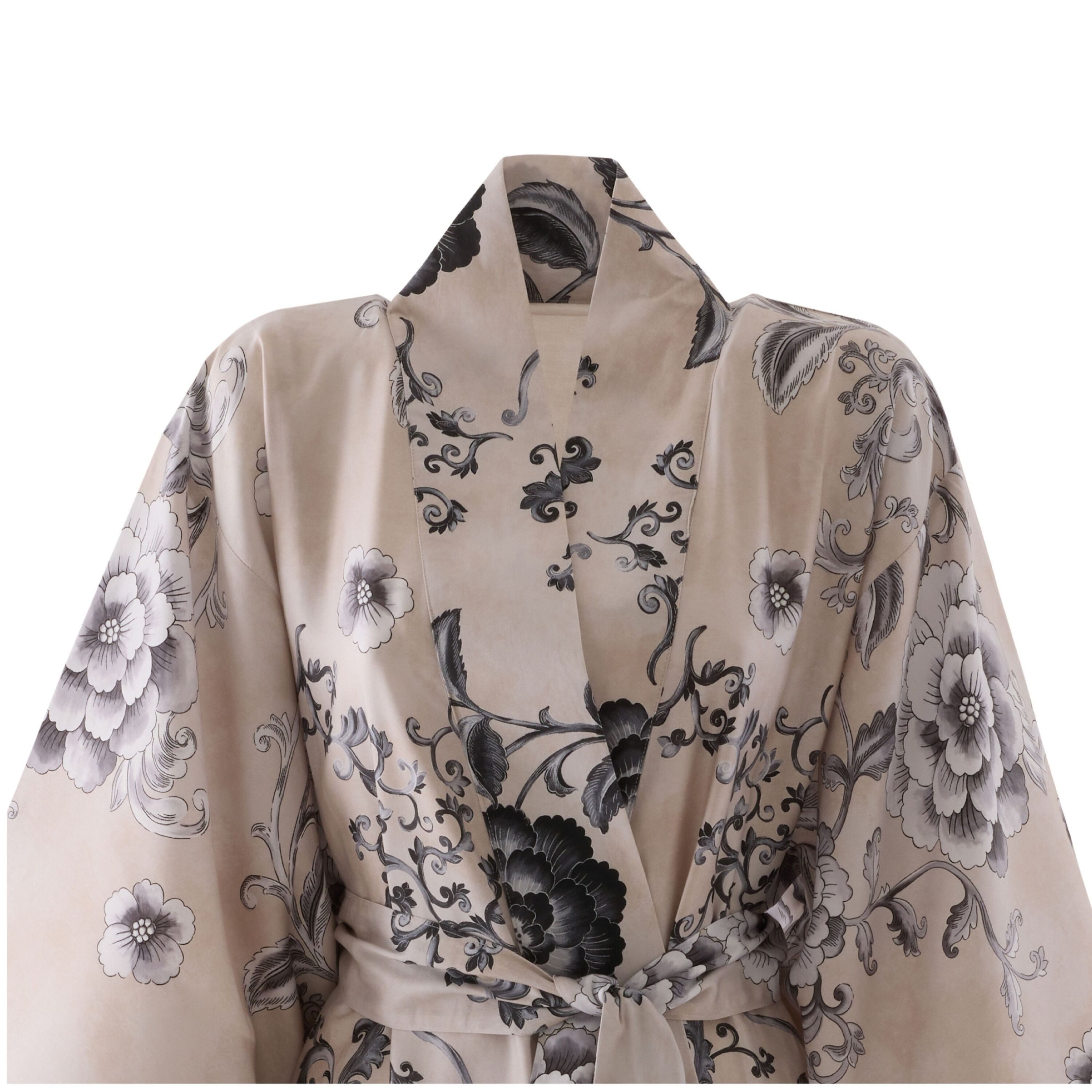 Bassetti Kimono PARAGGI, Baumwolle, Gürtel, aus reiner Baumwolle