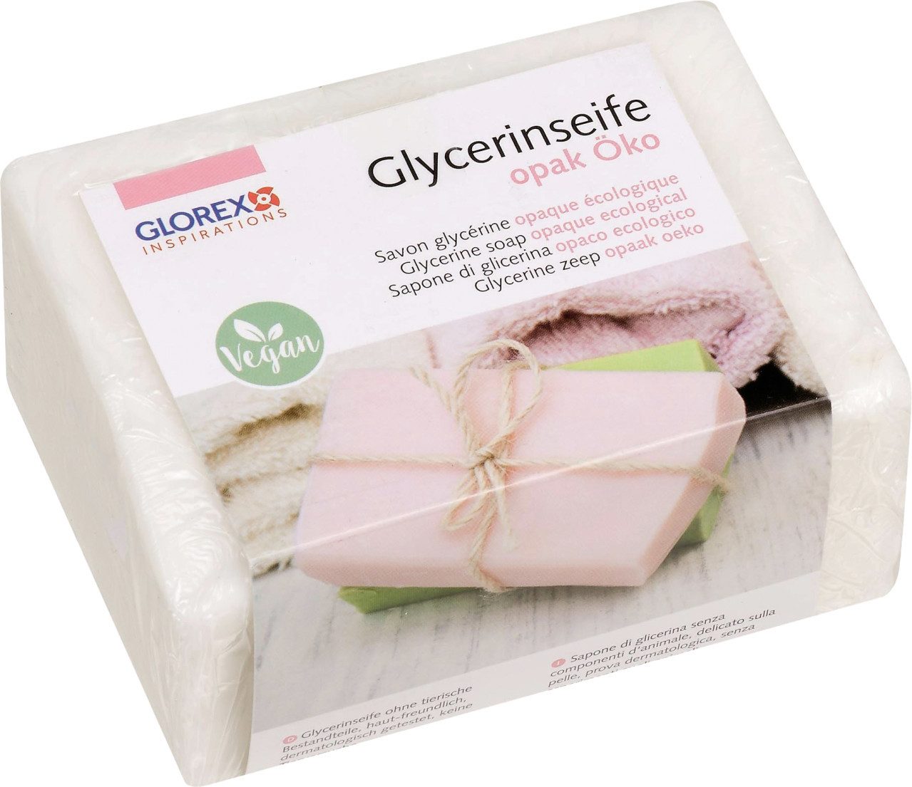 Glorex Bastelnaturmaterial Glorex Glycerin-Seife Öko opak 500 g
