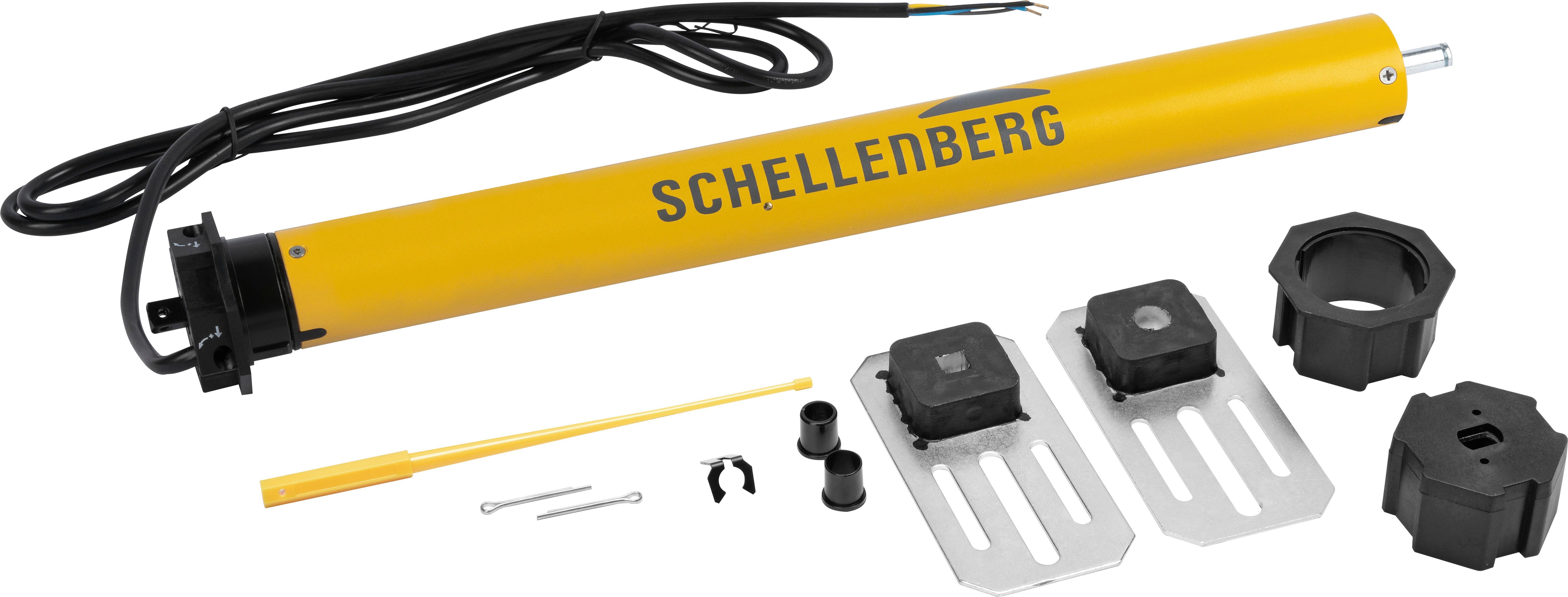 SCHELLENBERG Rollladenmotor Standard, Rohrmotor mit mechanischer Endlageneinstellung, geeignet für 40 mm Rollladenwelle, Maxi, 40 Nm, Zugkraft 60 kg