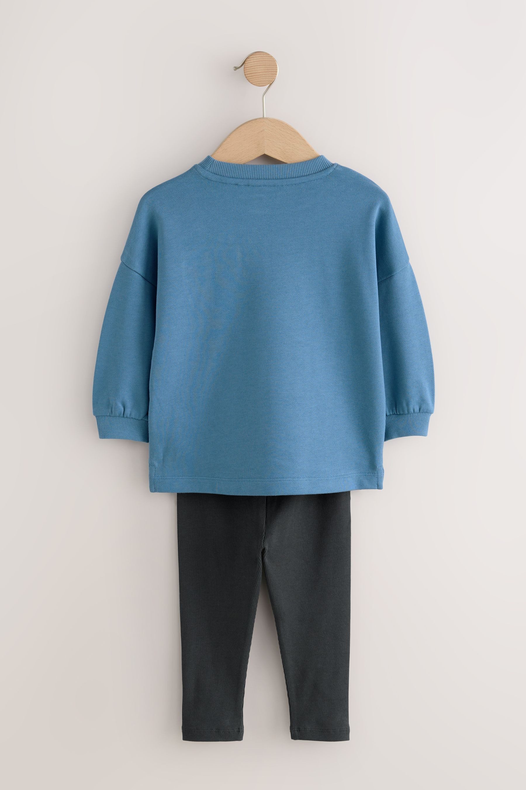 Next Langarmshirt & Leggings Langarmoberteil und Leggings im 3er-Set (6-tlg)