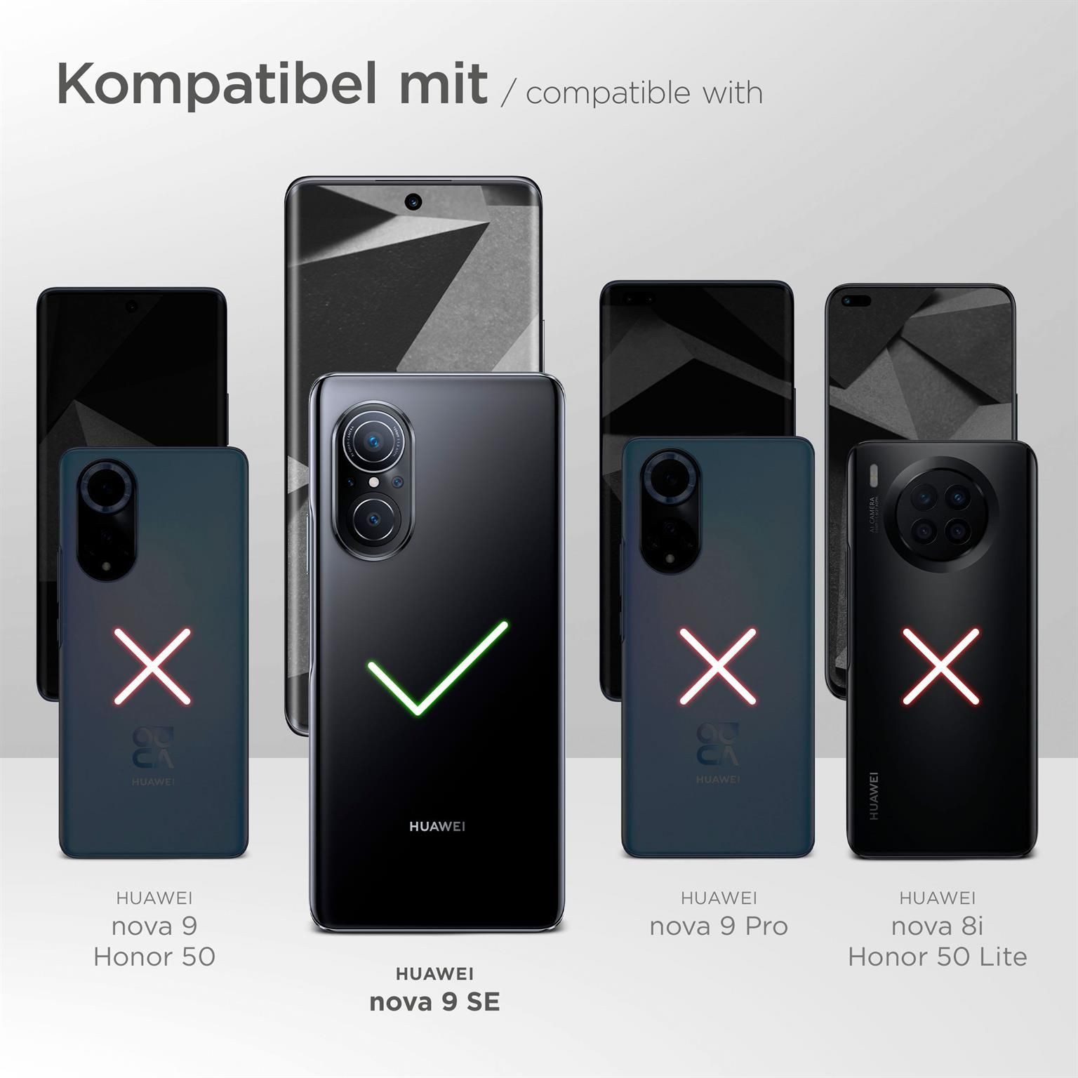 ONEFLOW Handyhülle für Huawei nova 9 SE Wasserdichte Tasche BeachBag Schwarz 6,78 Zoll, Hülle mit Touch Kamera Fenster IPX8 Unterwasser-Tasche zum Schwimmen