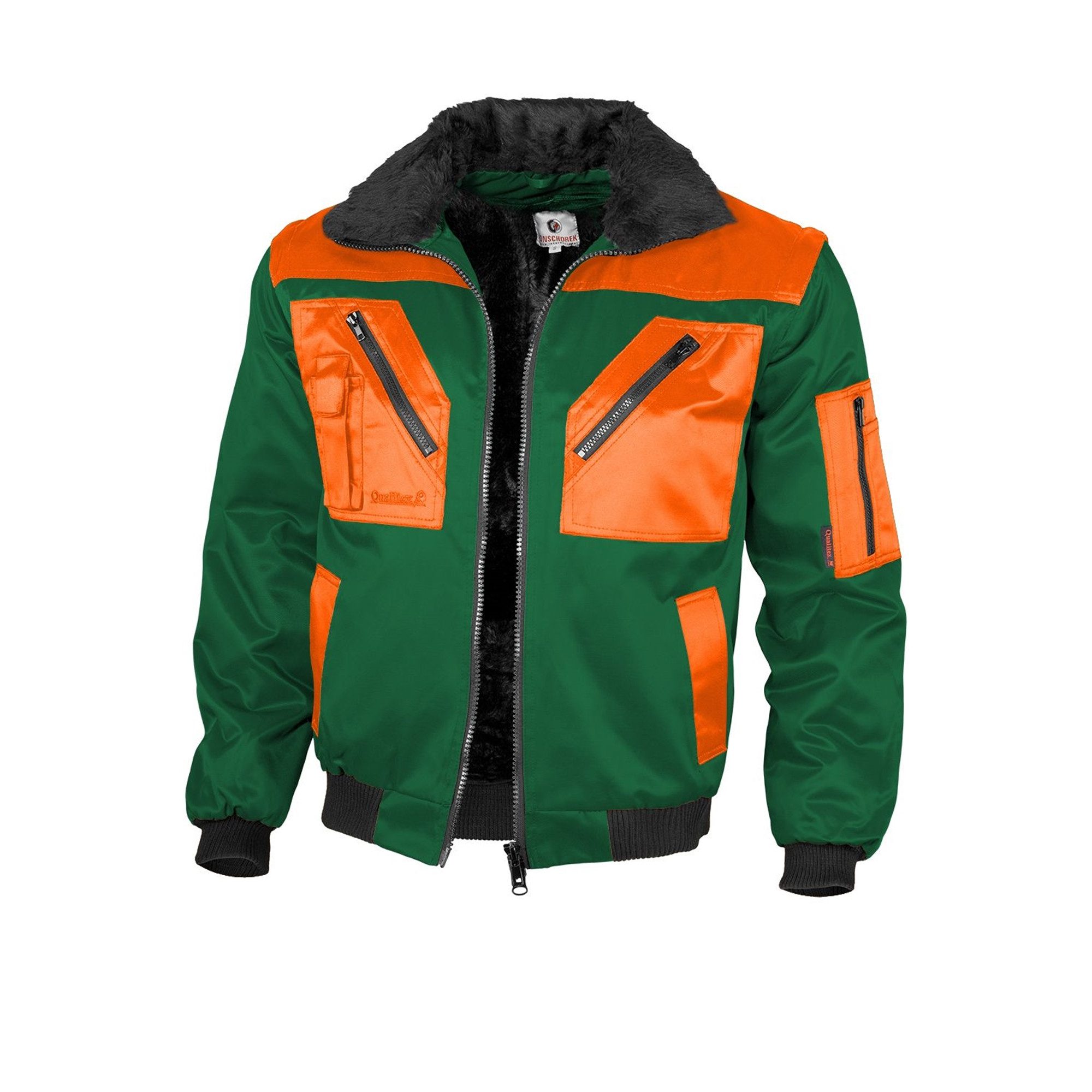 Qualitex Workwear Arbeitsjacke modische 4-in-1 Arbeitsjacke aus Mischgewebe - ideale Übergangsjacke